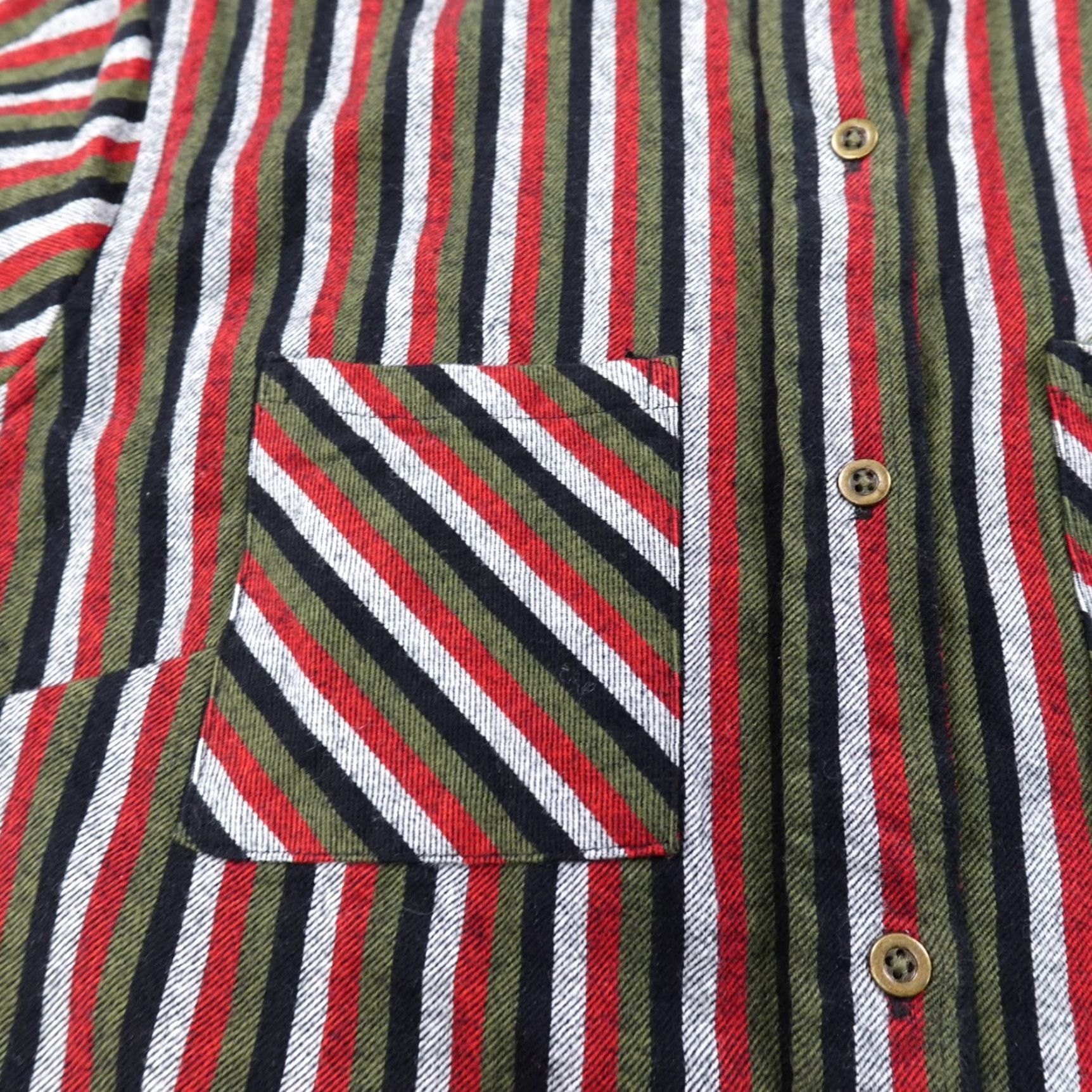 Vintage Western Shirt Women S Green Red Button Up Western Ranch Brushpopper Fray Retro Casual Workwear - Mens Womens Boys Girls Size S / US 4 / IT 40 - 3 Thumbnail