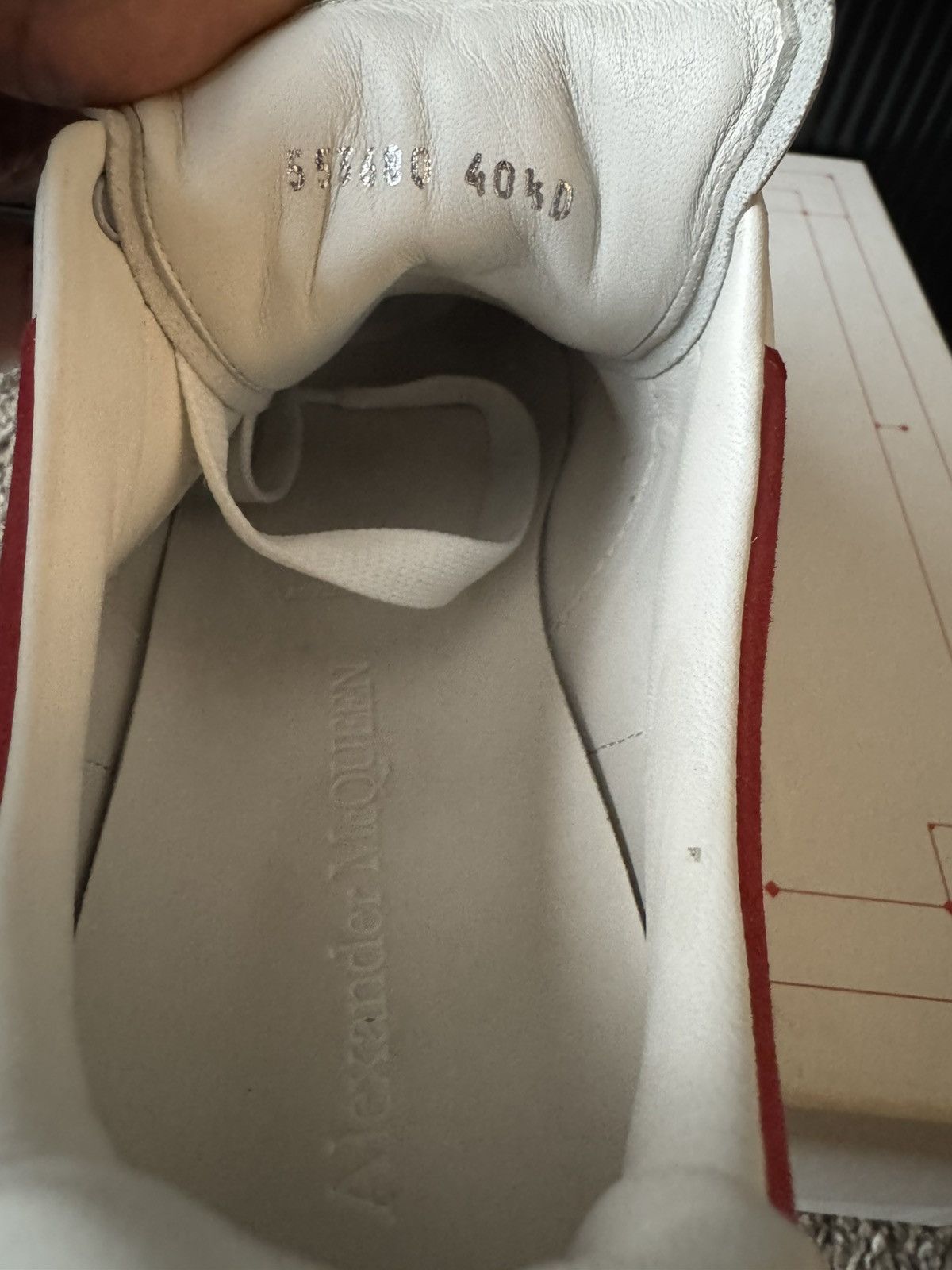 Alexander McQueen Alexander McQueen Oversized Sneakers – White/Red – IT 40.5 Size US 10.5 / IT 40.5 - 8 Thumbnail