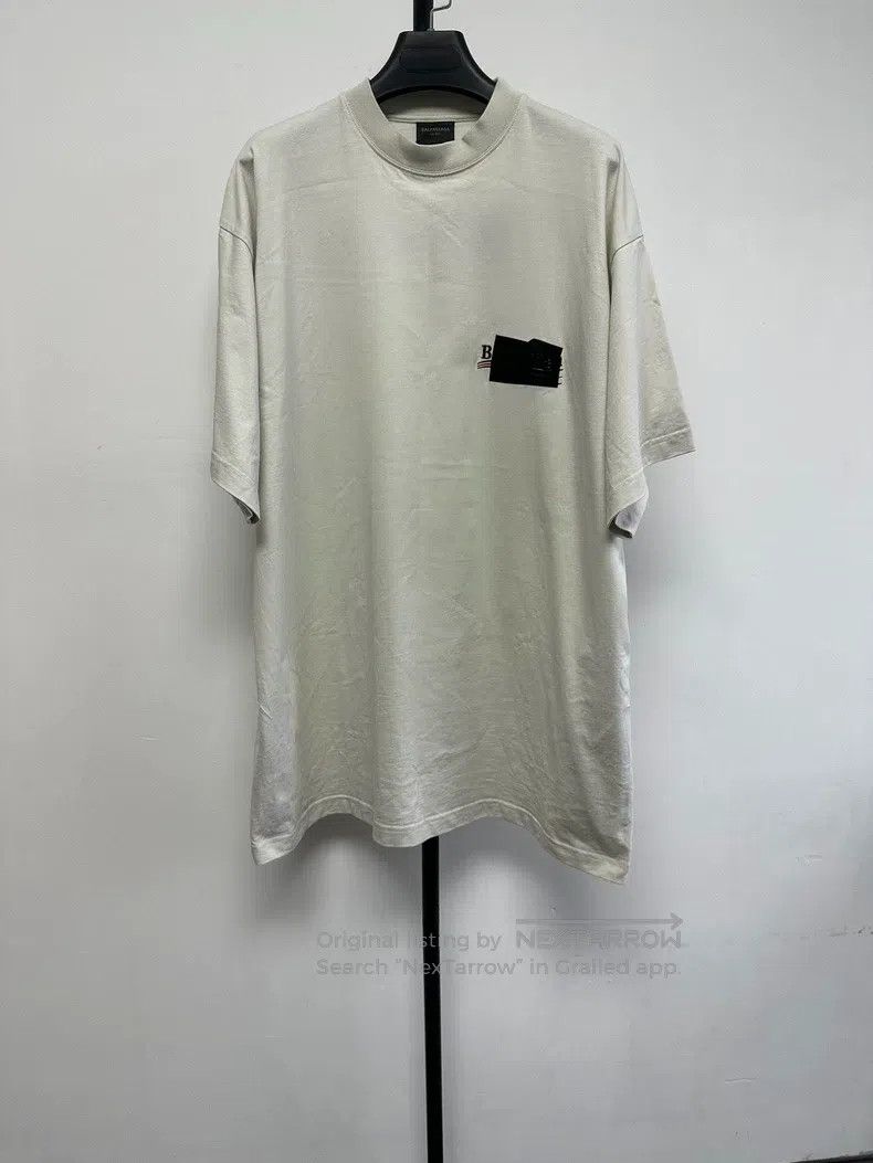 Balenciaga Balenciaga Embroidered Logo T-shirt with Short Sleeves Size US M / EU 48-50 / 2 - 1 Thumbnail