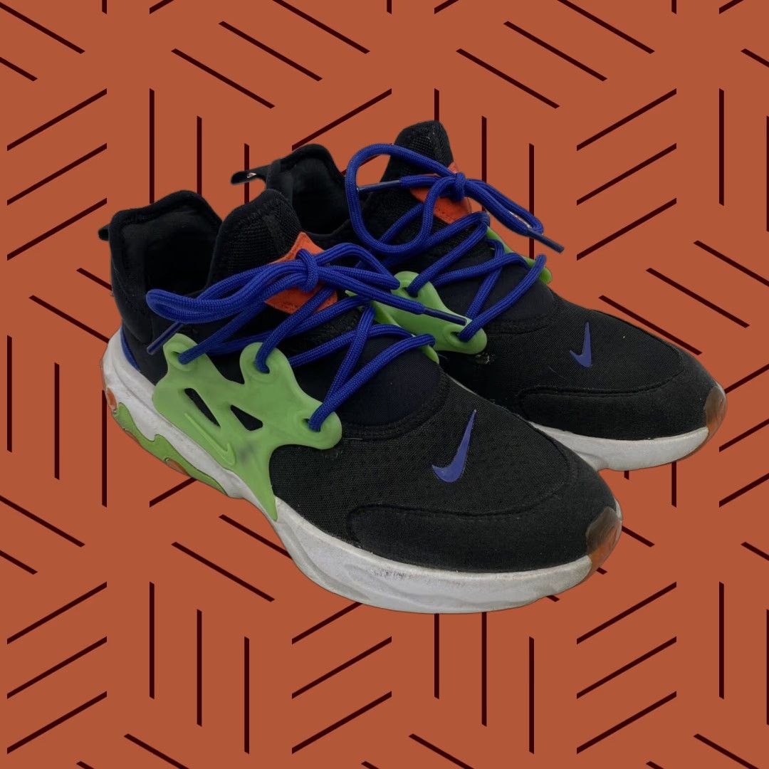 Nike NIKE REACT PRESTO BLACK GREEN NEBULA WOMENS SIZE 8 (6.5Y) SNEAKER BQ4002-006 NICKELODEON Size US 6 / IT 36 - 1 Thumbnail