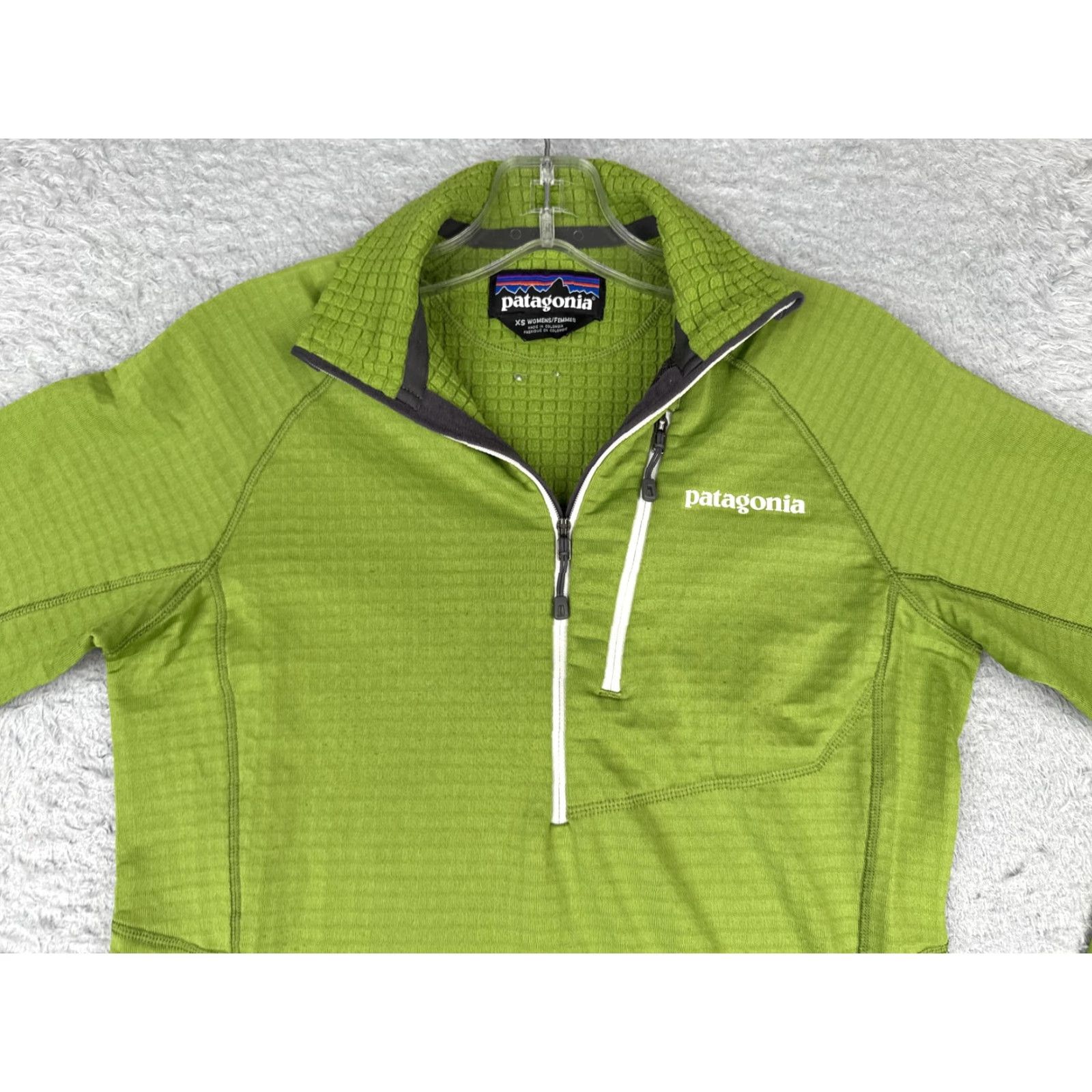 Patagonia Patagonia R1 Sweater Womens XS Green Polartec Power Grid Baselayer Pullover Mock Size XS / US 0-2 / IT 36-38 - 4 Thumbnail