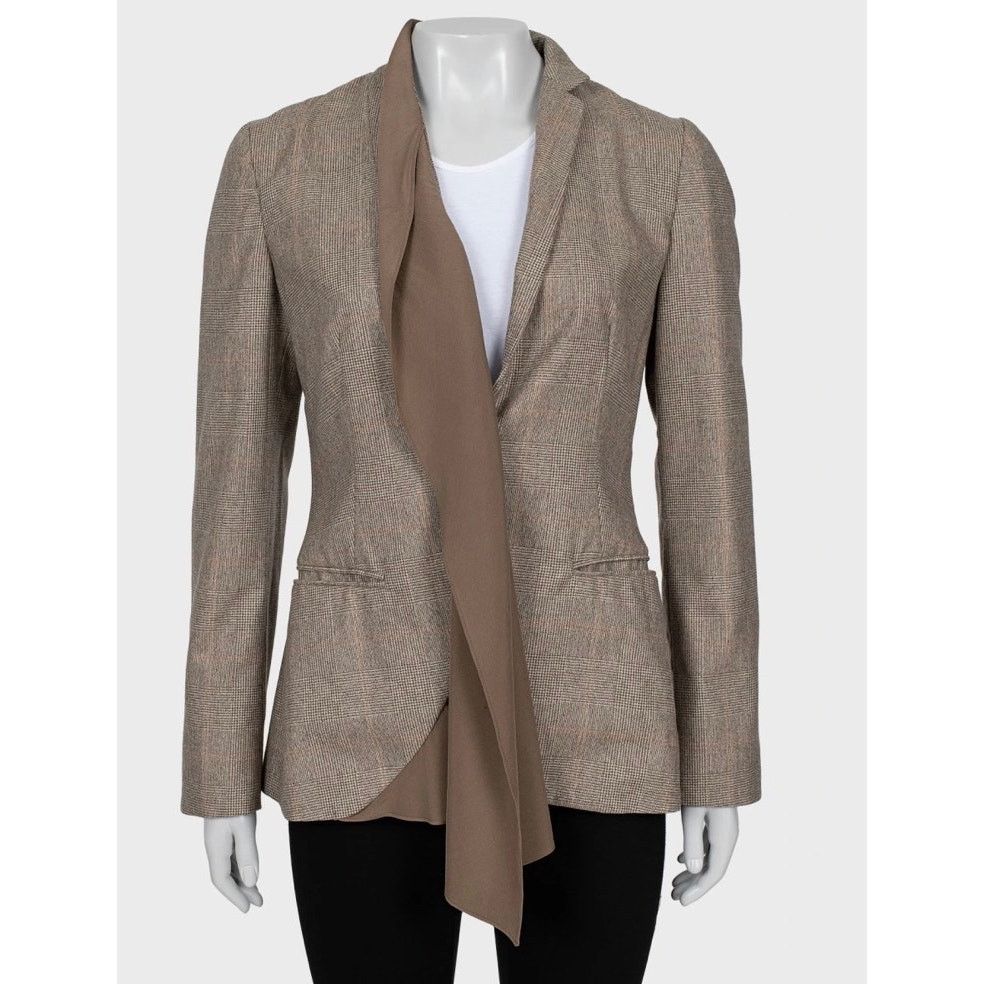 Brunello Cucinelli Brunello Cucinelli Brown Cashmere Jacket - Size 42 M Size M / US 6-8 / IT 42-44 - 1 Thumbnail