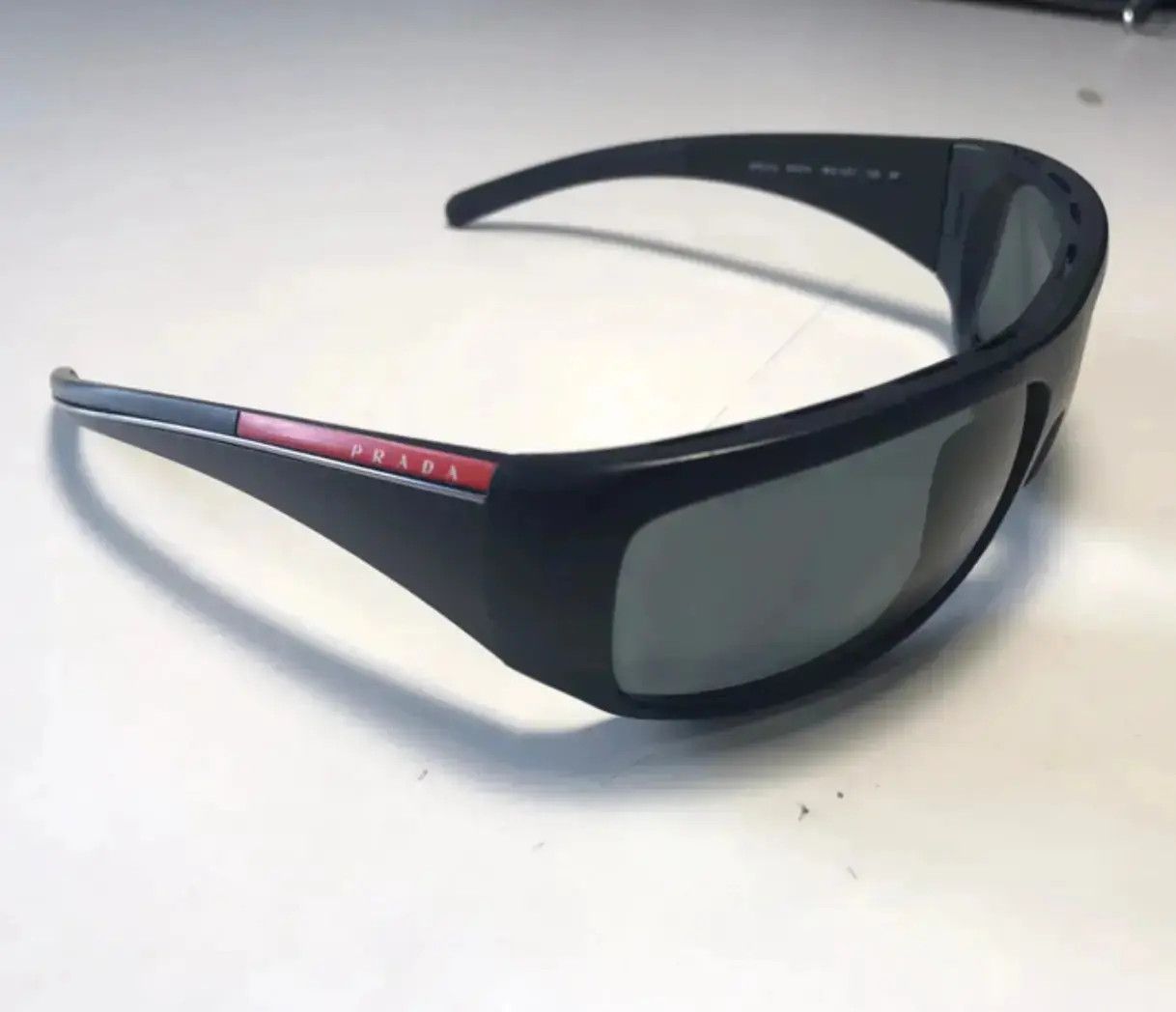 Prada × Vintage PRADA Sunglasses Sport Symbol Wrap Shield Mask RI874 Size ONE SIZE - 1 Thumbnail