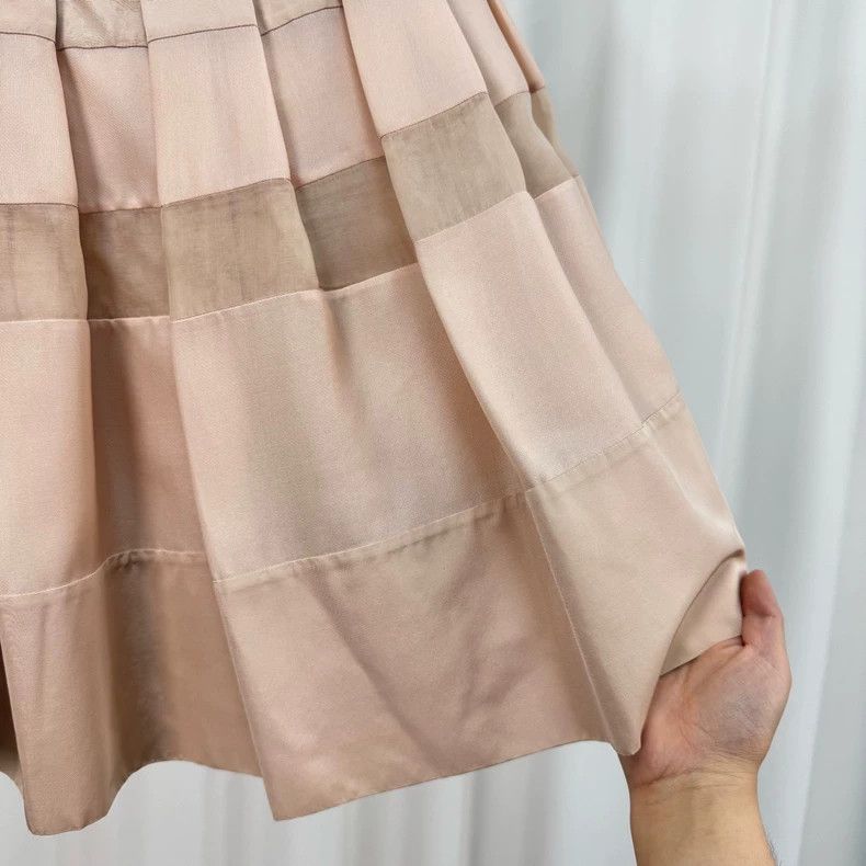 Dior Dior Lotus-coloured silk skirt Size 24" / US 00 / IT 34 - 4 Thumbnail