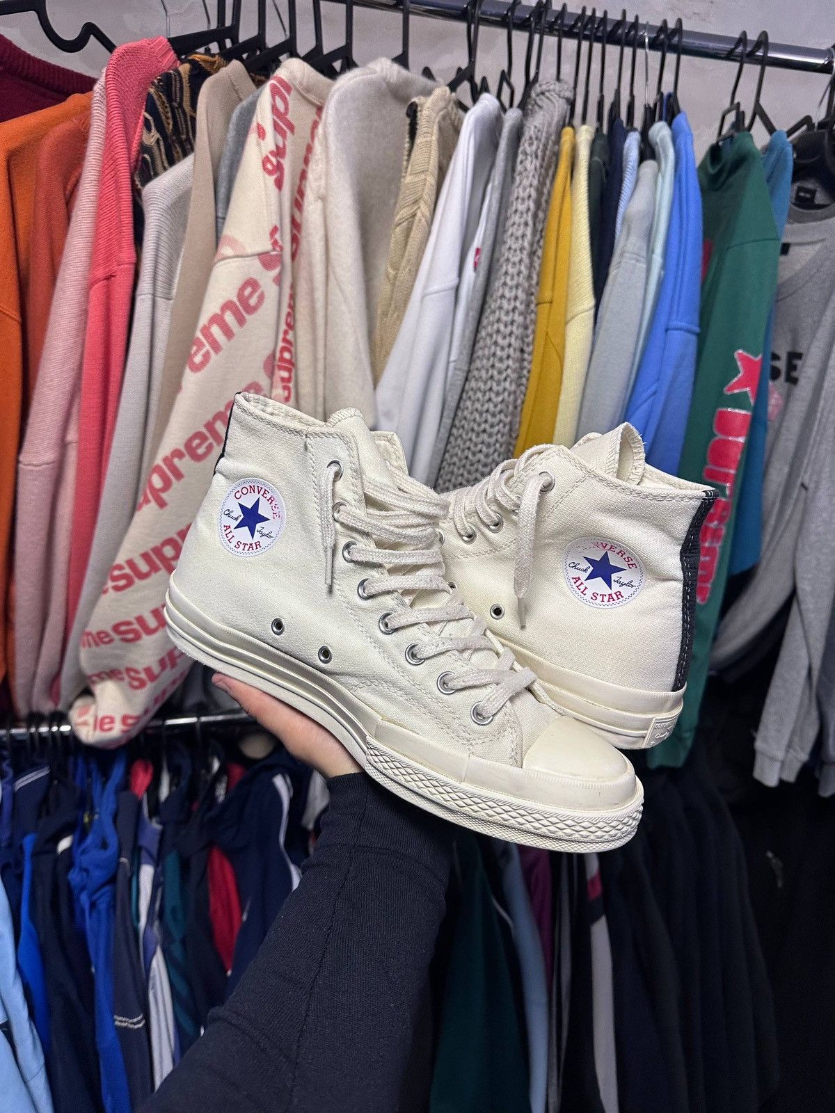 CDG by Comme des Garcons Vintage CDG Comme Des Garcons Play Converse Sneakers US 10 Size US 10 / EU 43 - 6 Thumbnail