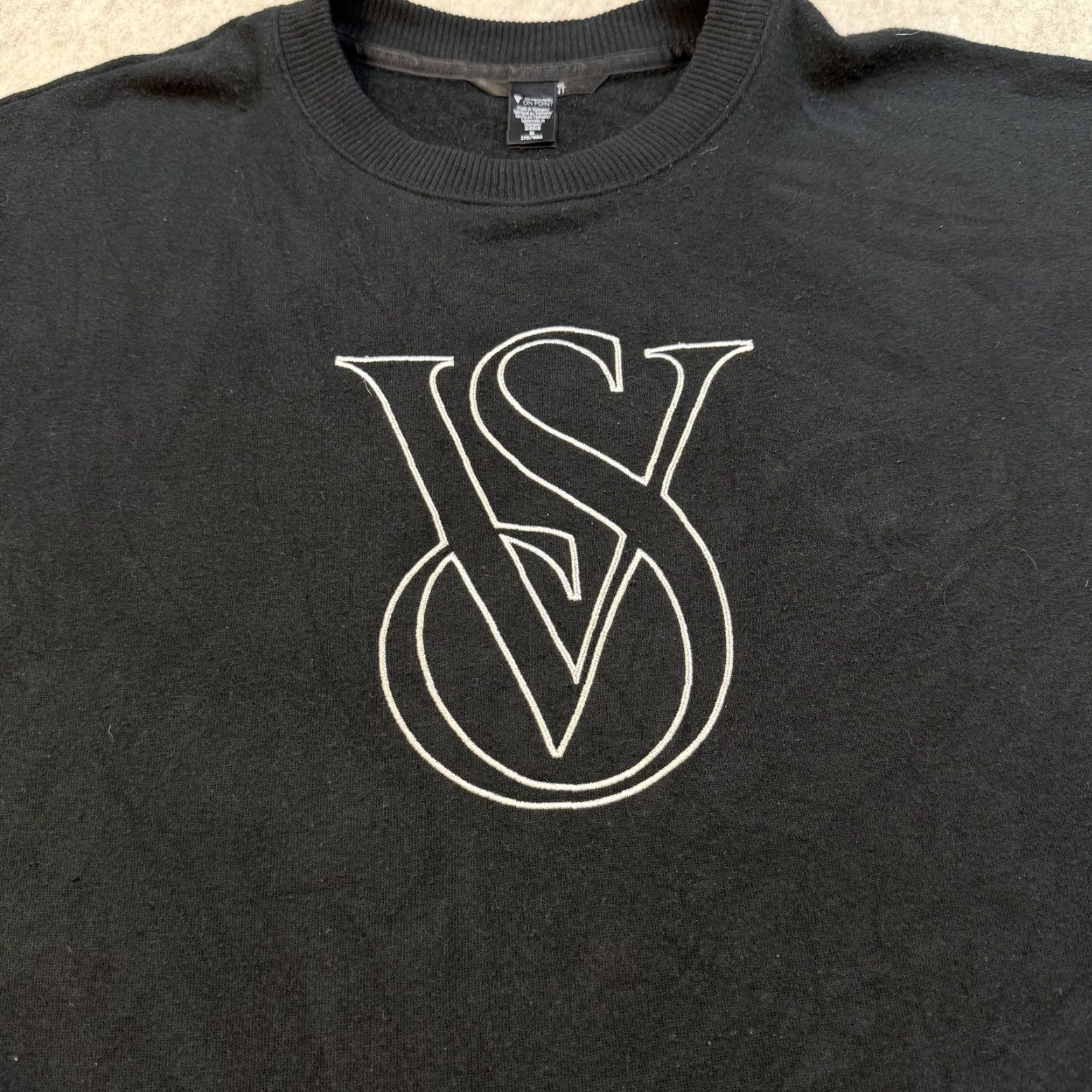 Victoria's Secret Victoria's Secret On Point Sweatshirt Womens M Black VS Logo Crewneck Size M / US 6-8 / IT 42-44 - 3 Thumbnail