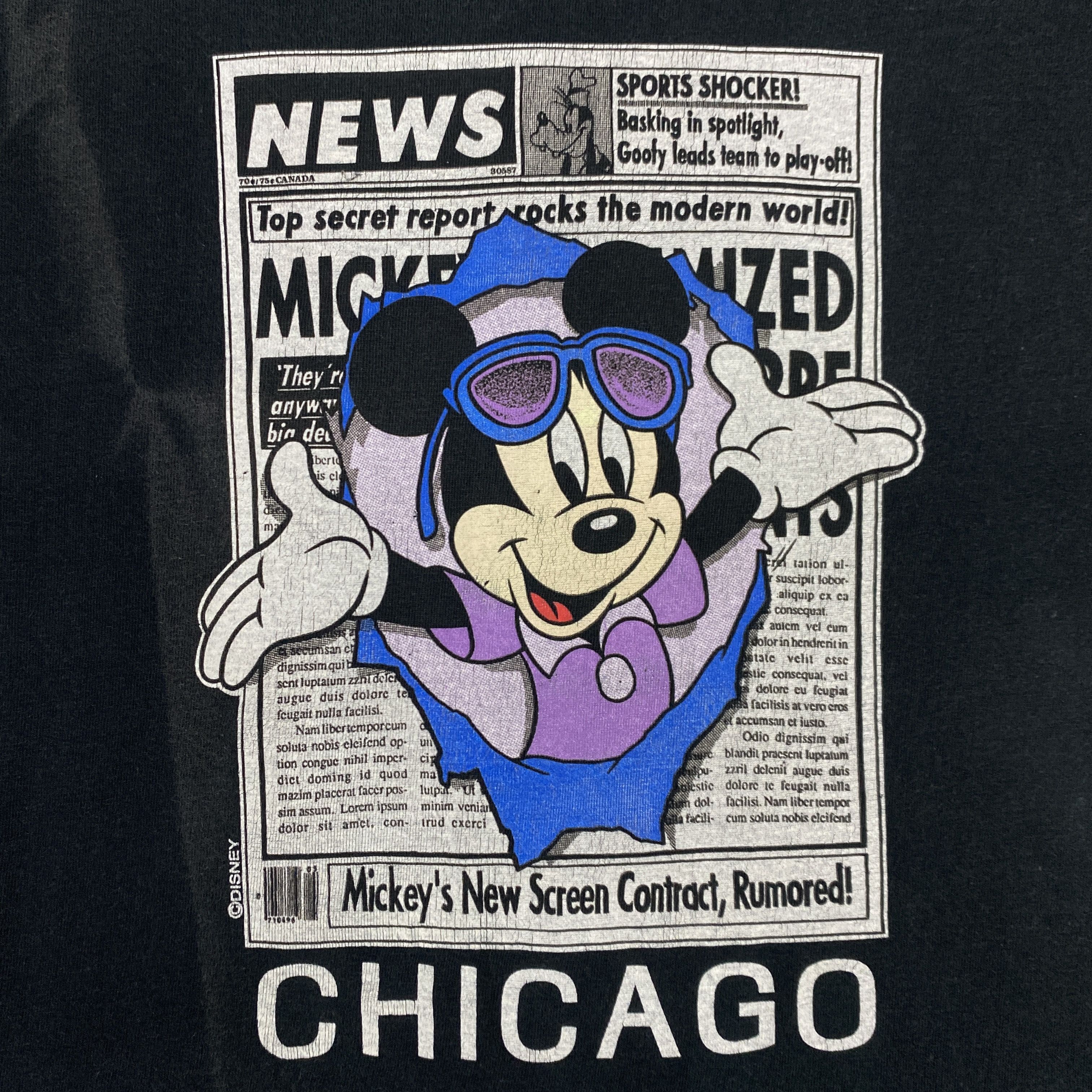 Disney Vintage Disney Mickey Mouse Chicago T-Shirt - I003 Size US L / EU 52-54 / 3 - 3 Thumbnail