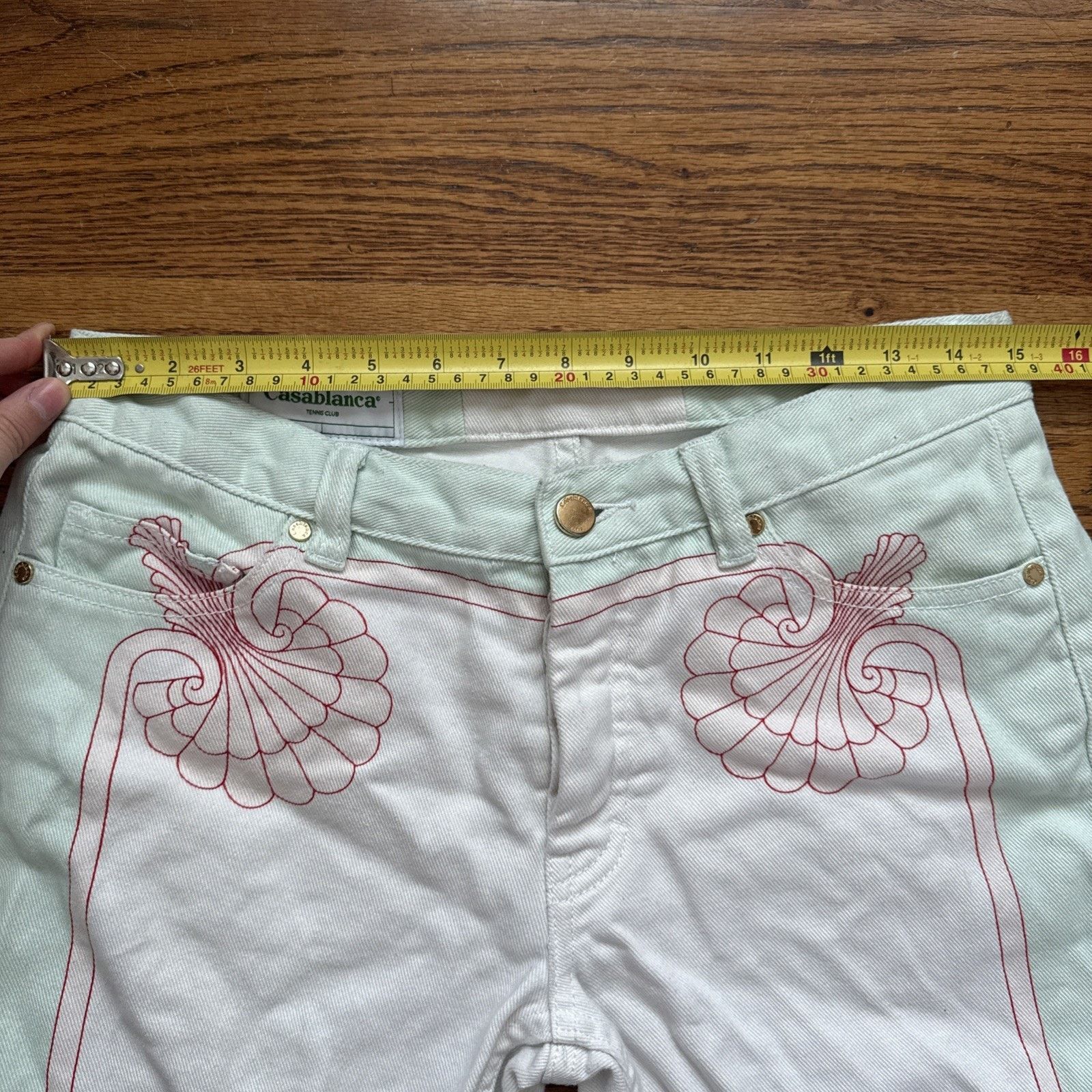 Casablanca casablanca shell print denim shorts white Size S 30 C23 Size US 30 / EU 46 - 7 Thumbnail