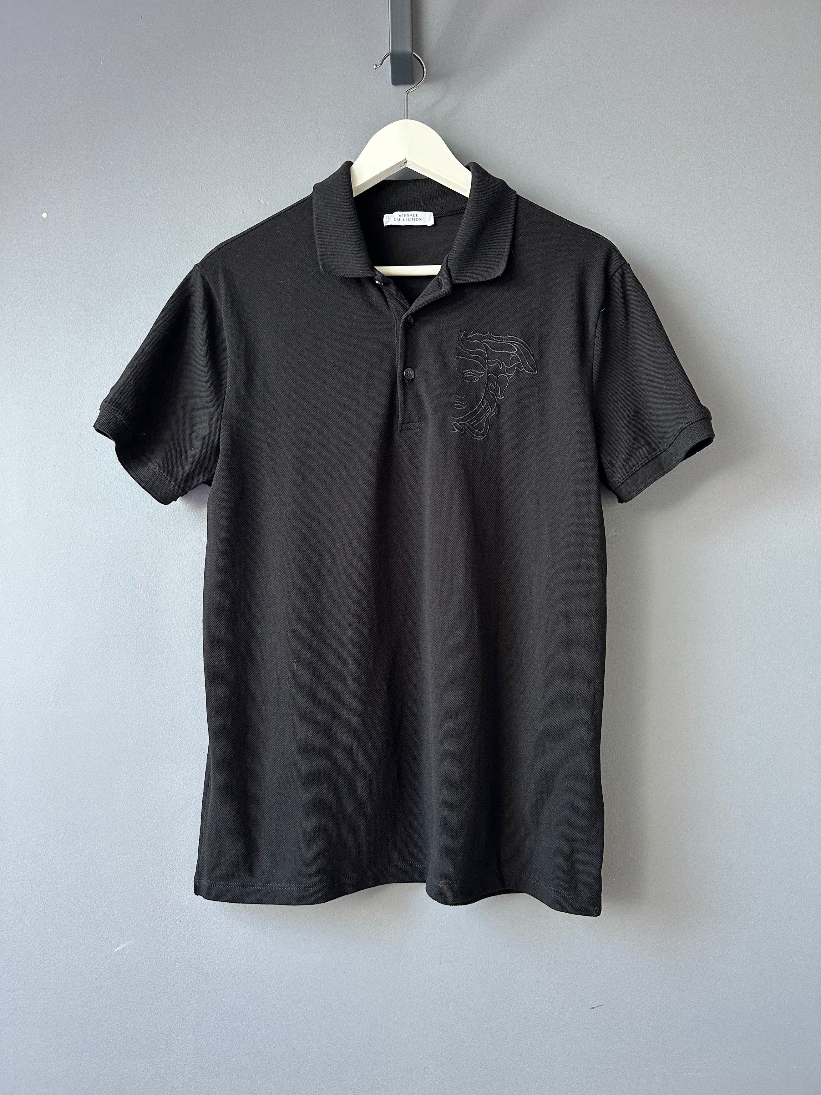 Versace Versace Collection Medusa Black Polo Shirt Short Sleeve Size US M / EU 48-50 / 2 - 1 Thumbnail