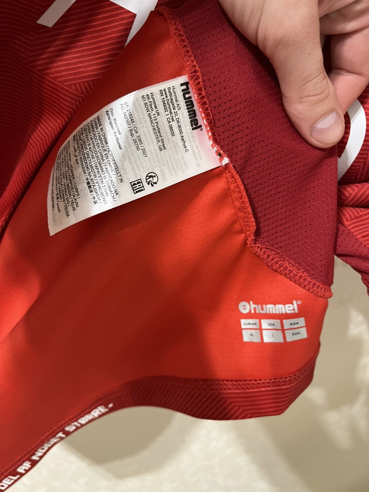 Other Hummel Denmark 18/19 Home Jersey Size US XL / EU 56 / 4 - 6 Thumbnail