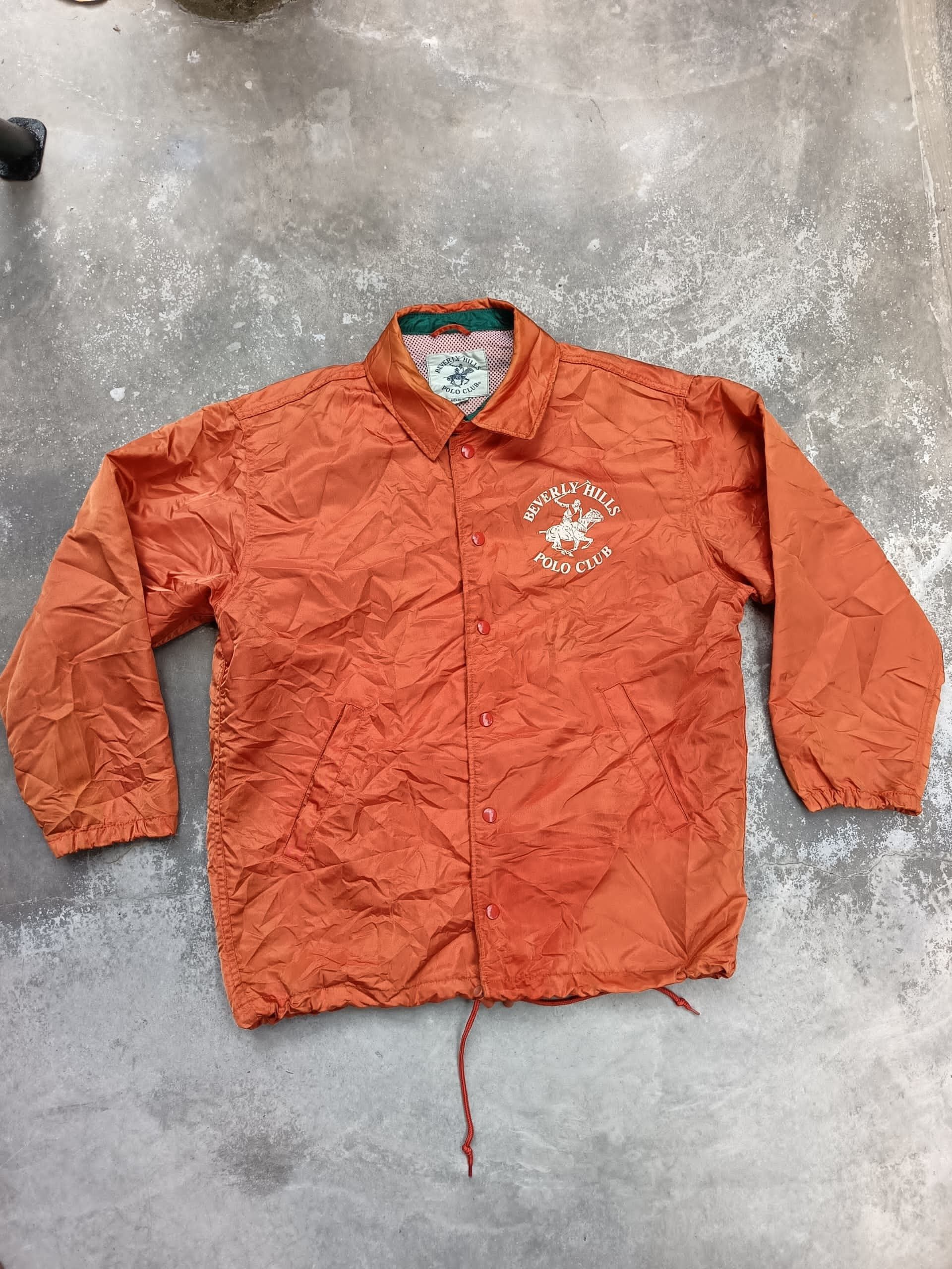 Vintage 90s Beverly hills polo club big logo jacket