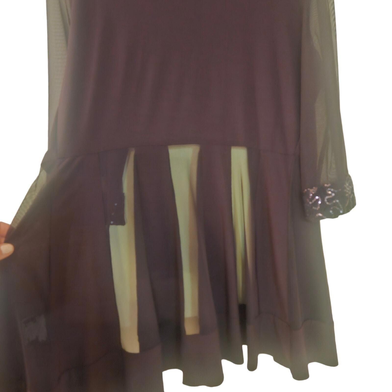 Designer R&M Richards Mesh Insets Cardigan Purple Size 10 Size L / US 10 / IT 46 - 3 Thumbnail