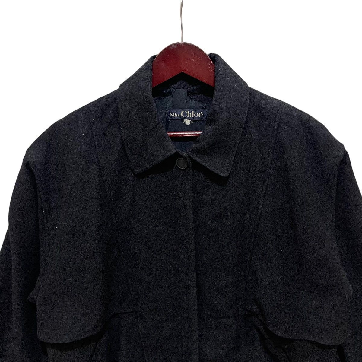 Chloe × Designer × See by Chloe CHLOE Wool Button Jacket Size L / US 10 / IT 46 - 2 Thumbnail