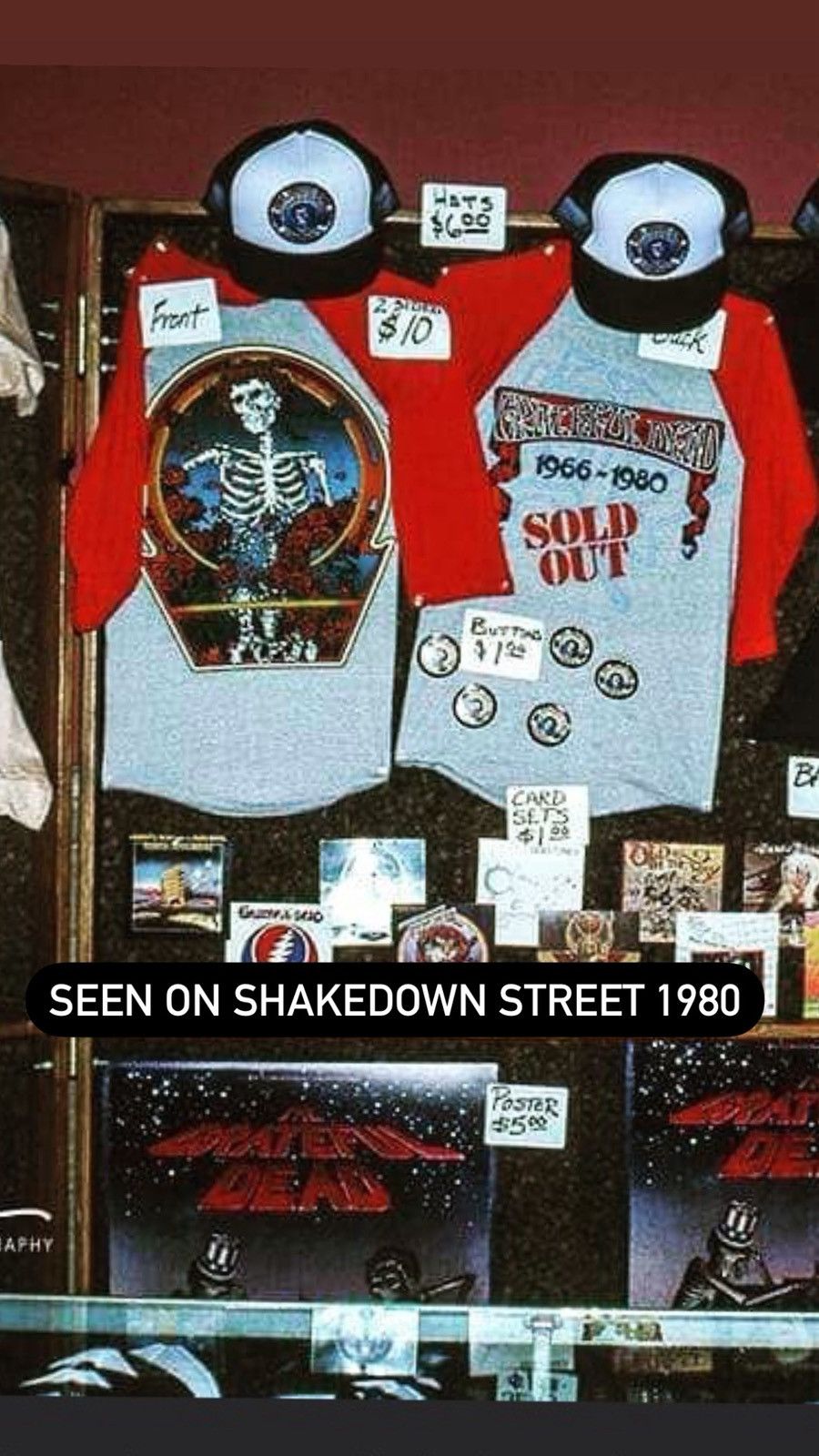 Grateful Dead Grateful Dead Skull&Roses “1966–1980 Sold Out” Baseball Tee Size US M / EU 48-50 / 2 - 6 Thumbnail