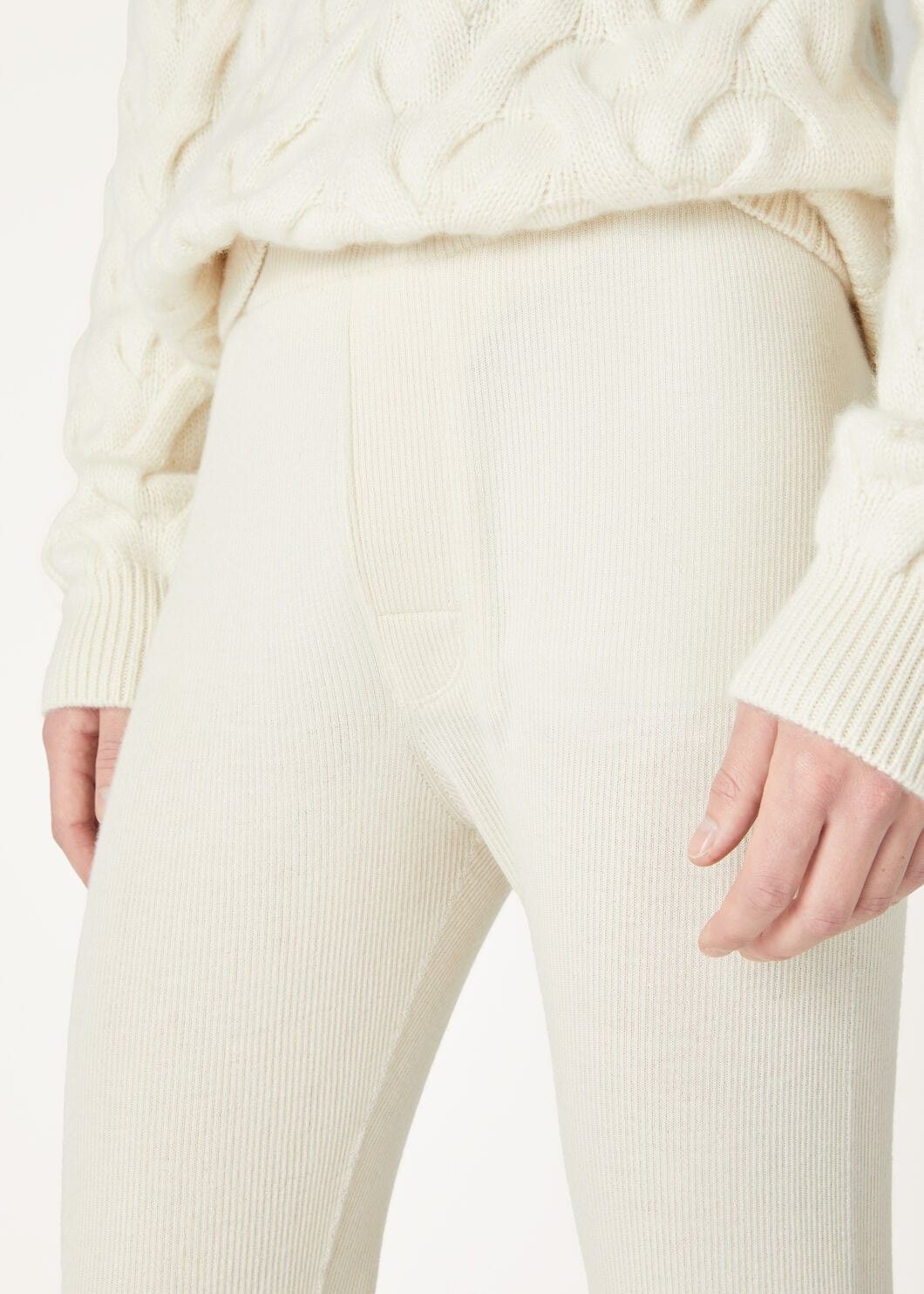 Loro Piana o1w1db10725 FAO4550 Cocooning Pant in White Size US 32 / EU 48 - 3 Thumbnail