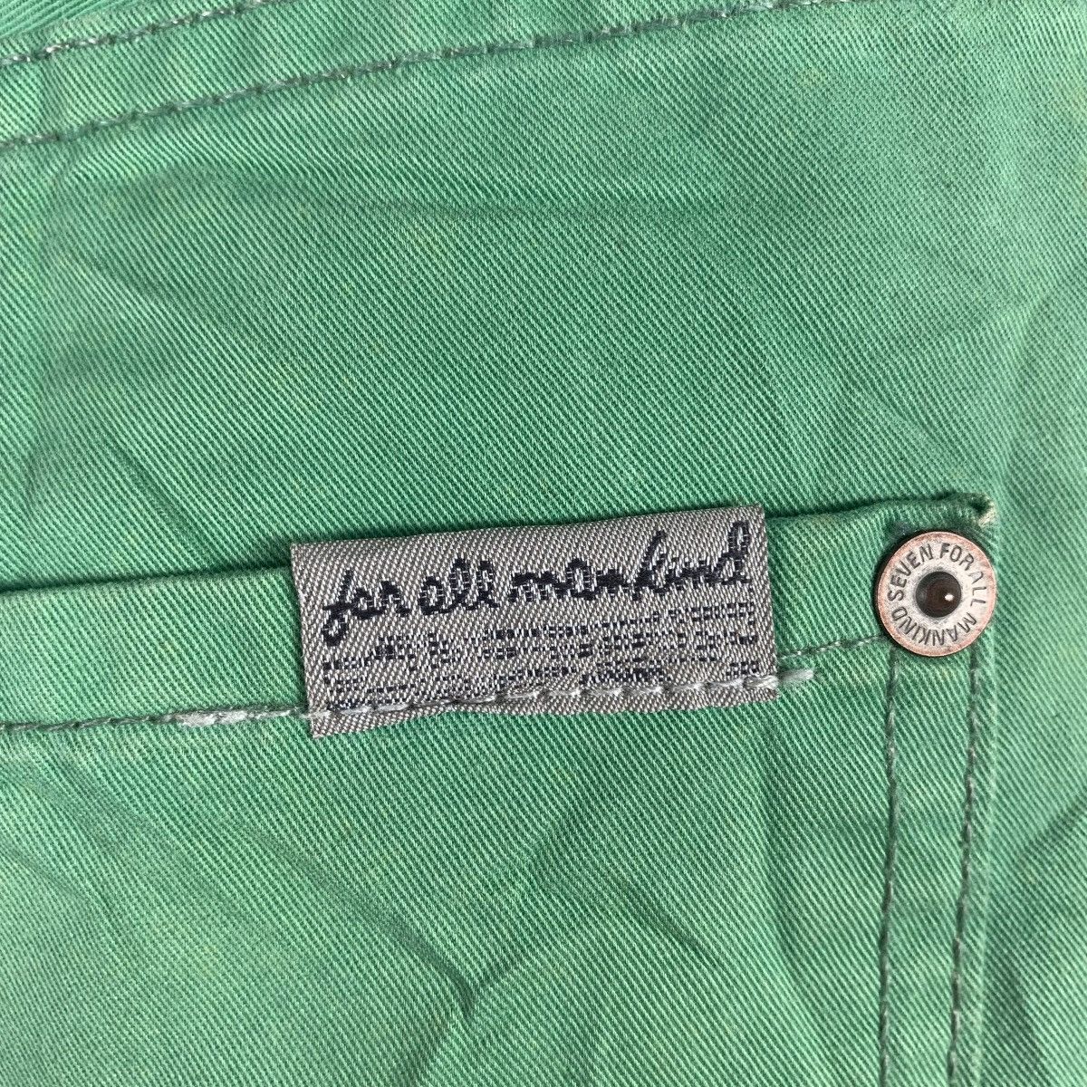 7 For All Mankind 7 FOR ALL MANKIND green colour jeans Size US 35 - 20 Thumbnail