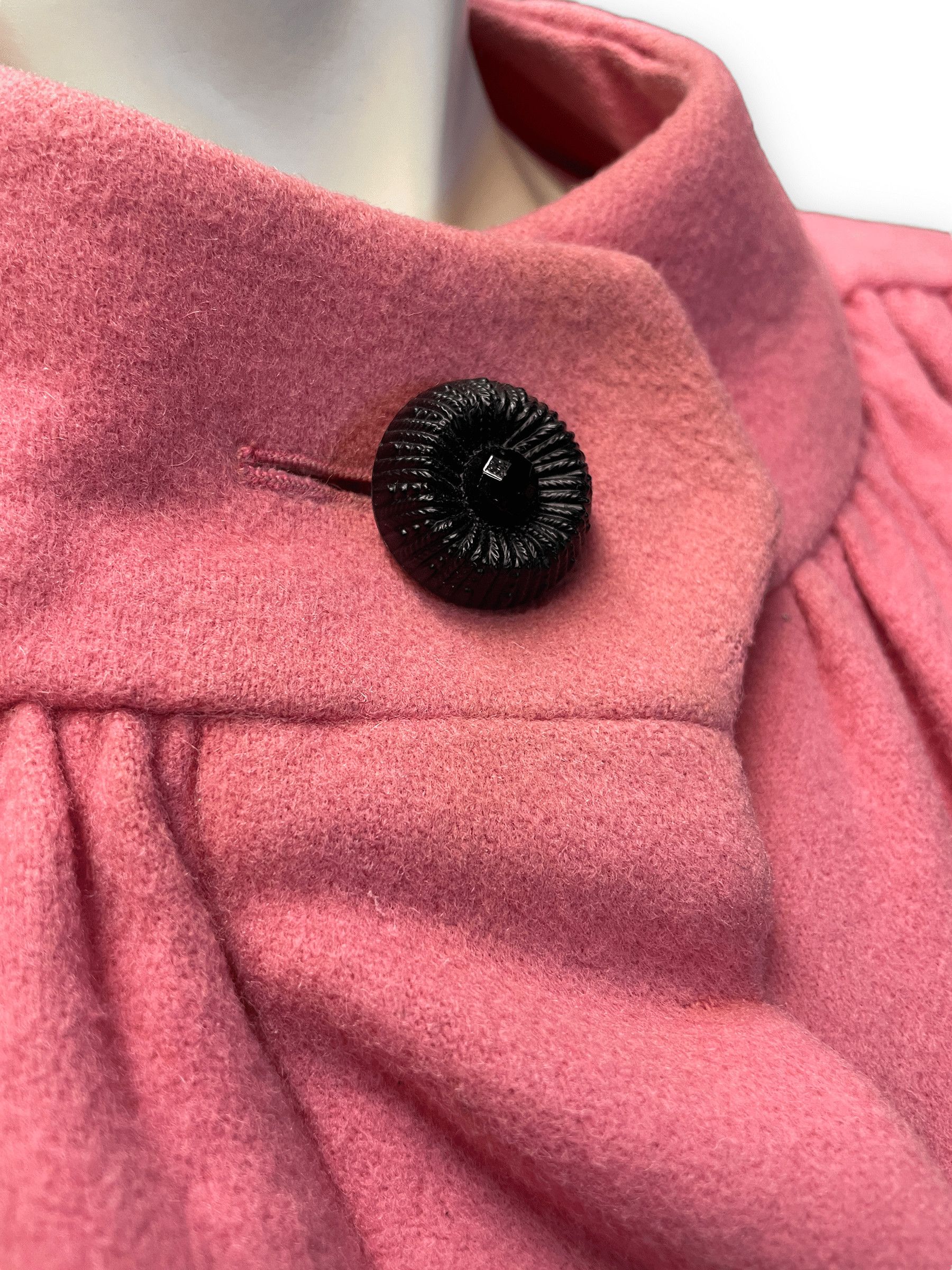 Yves Saint Laurent Yves Saint Laurent "Rive Gauche" Vintage Deisgner Bubblegum Pink Wool Party Coat Size M Size M / US 6-8 / IT 42-44 - 6 Thumbnail