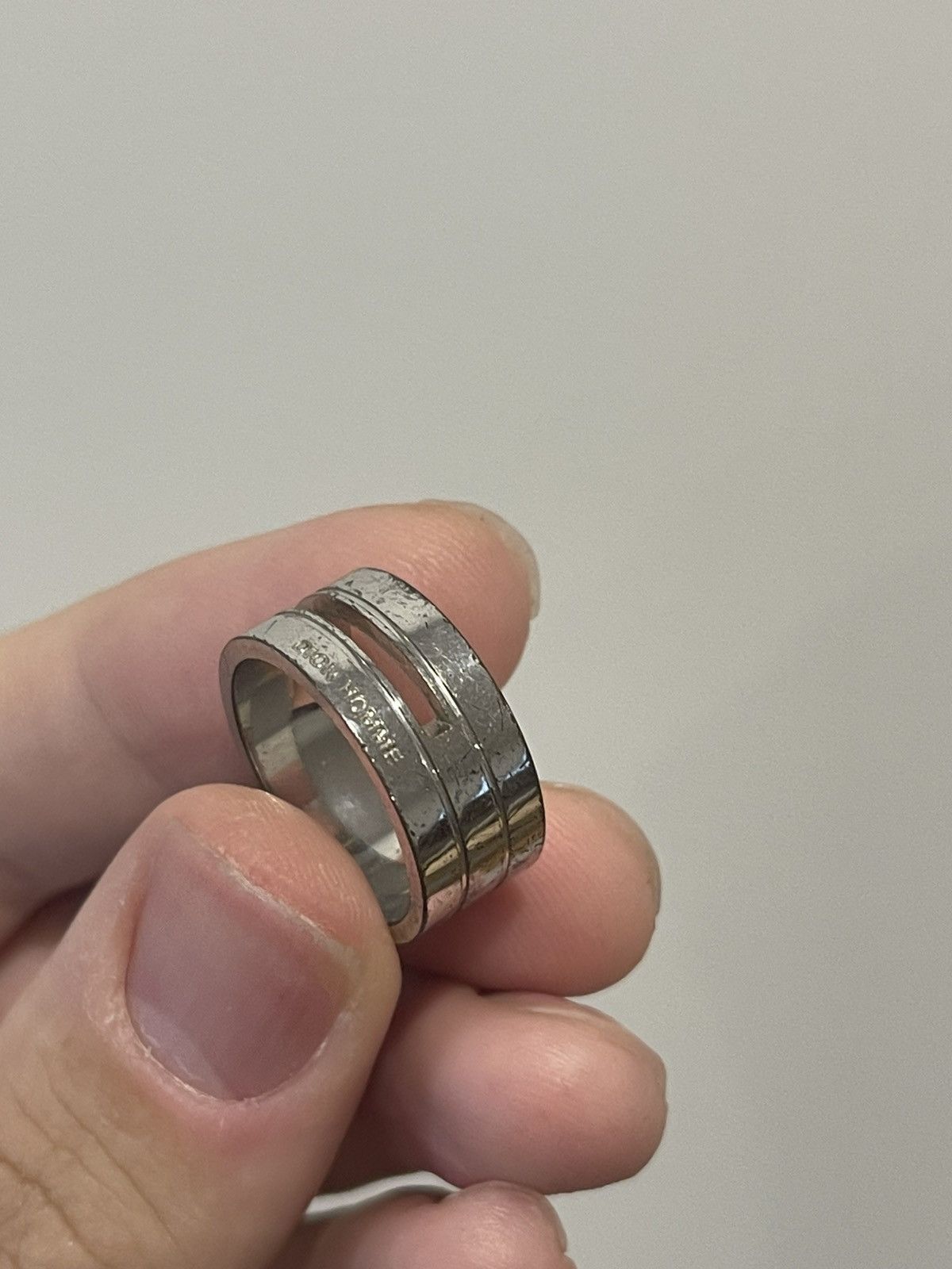 Dior × Hedi Slimane Dior homme silver ring sz57 hedi slimane | Grailed