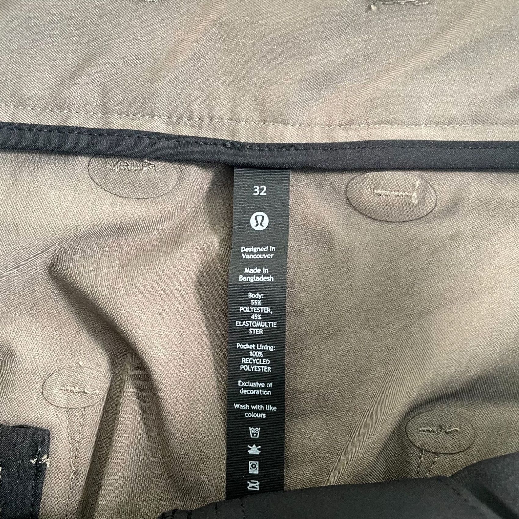 Lululemon LULULEMON Relaxed Trousers Men 32x28 Brown Cropped Tapered Leg Roomy Fit Pants Size US 32 / EU 48 - 2 Thumbnail