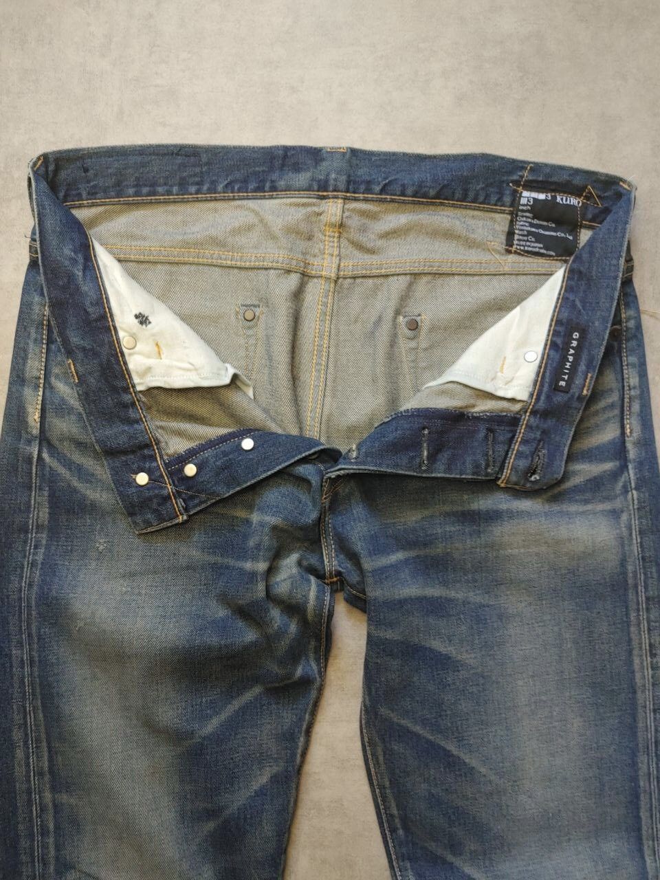 Japanese Brand × KURO Kuro Graphite Selvedge Denim Size US 34 / EU 50 - 5 Thumbnail