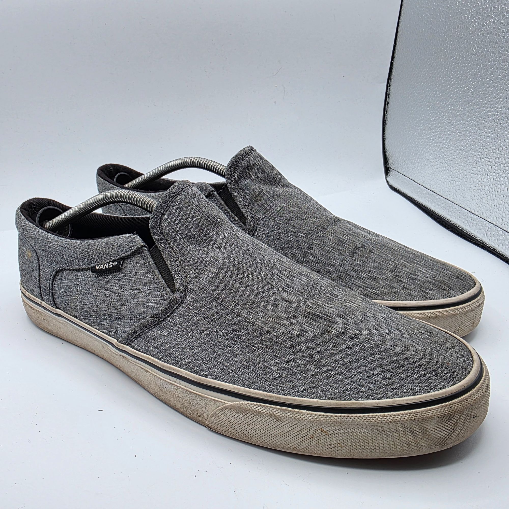 Vans Vans Asher Skate Slip On Mens Size 13 Gray Shoes Casual Outd Size US 13 / EU 46 - 1 Thumbnail