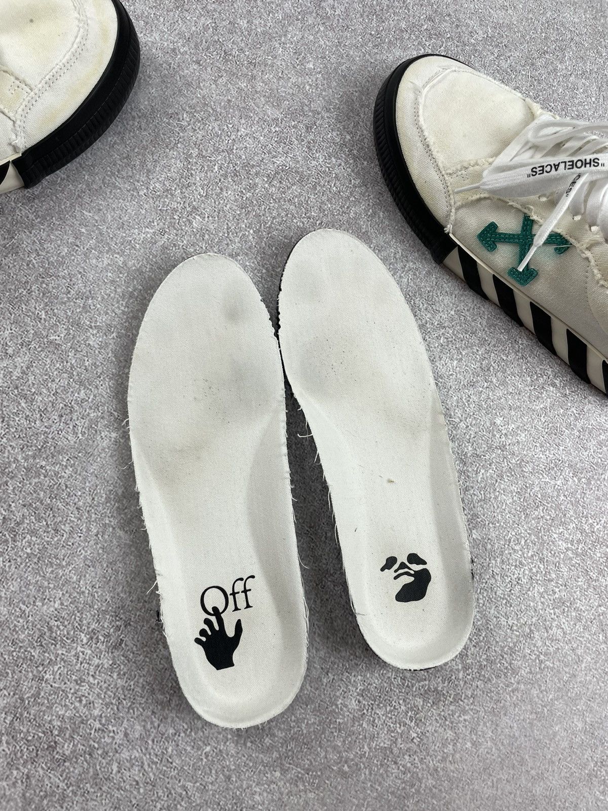 Off-White Off White Low Vulkanized Canvas Sneakers Size US 8 / EU 41 - 14 Thumbnail