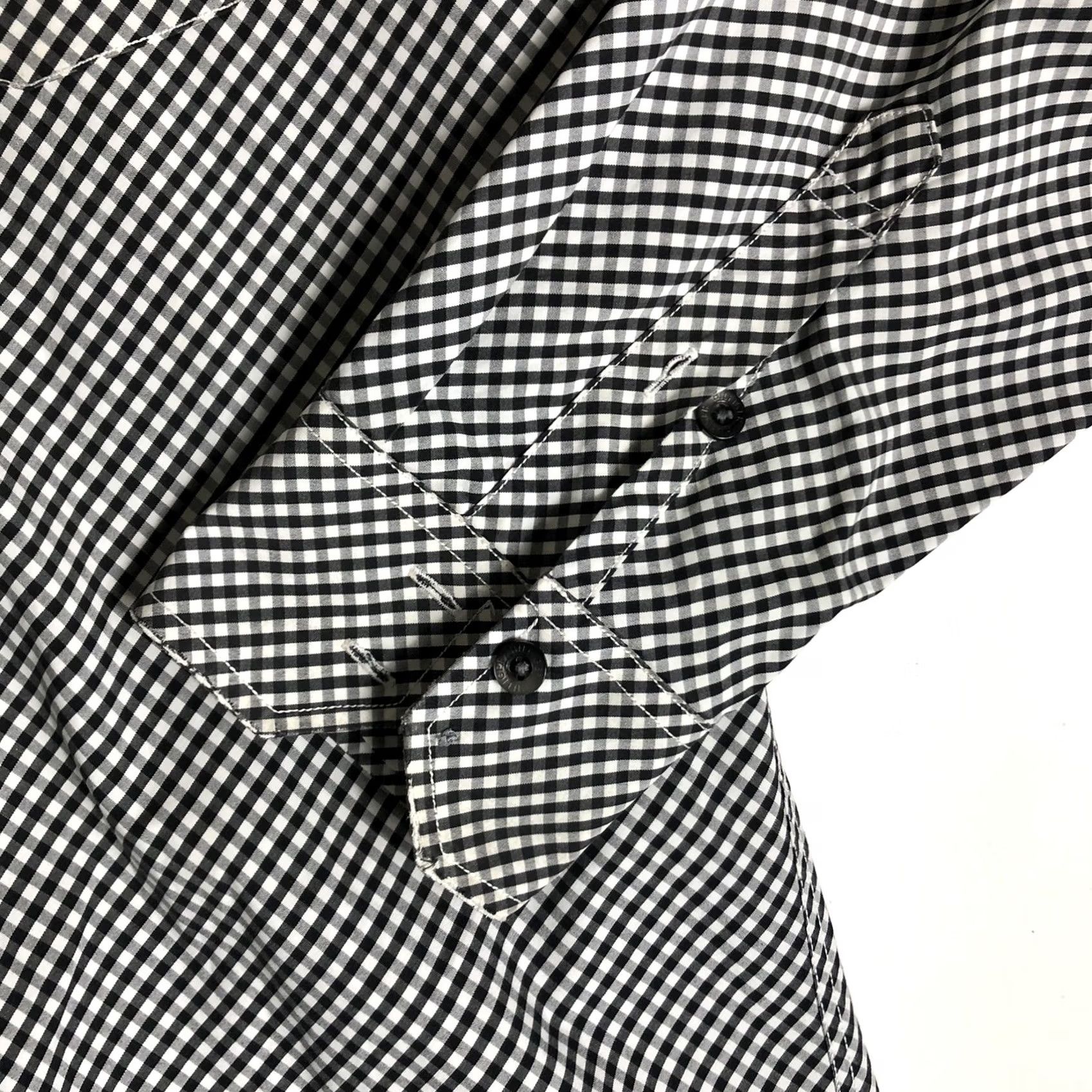 Tommy Hilfiger Tommy Hilfiger Button Up Shirt Mens XL Long Sleeve Black 80s Two Ply Cotton I104 Size US XL / EU 56 / 4 - 3 Thumbnail