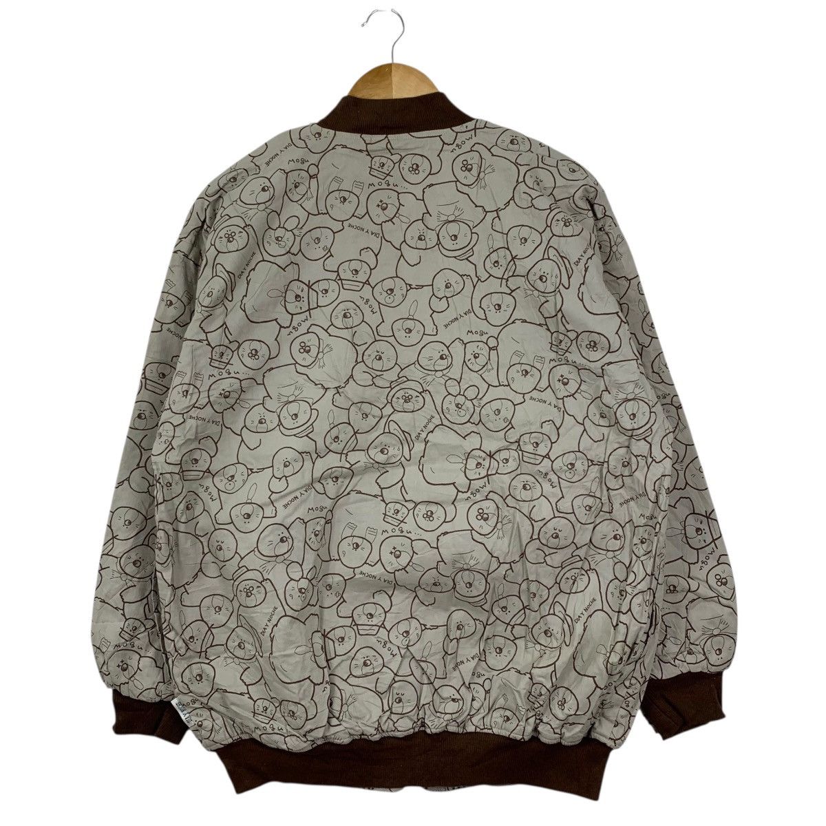 Japanese Brand DIAY NOCHE Japanese Brand Bear Fulprint Bomber Zipper Jacket Size US XL / EU 56 / 4 - 4 Thumbnail
