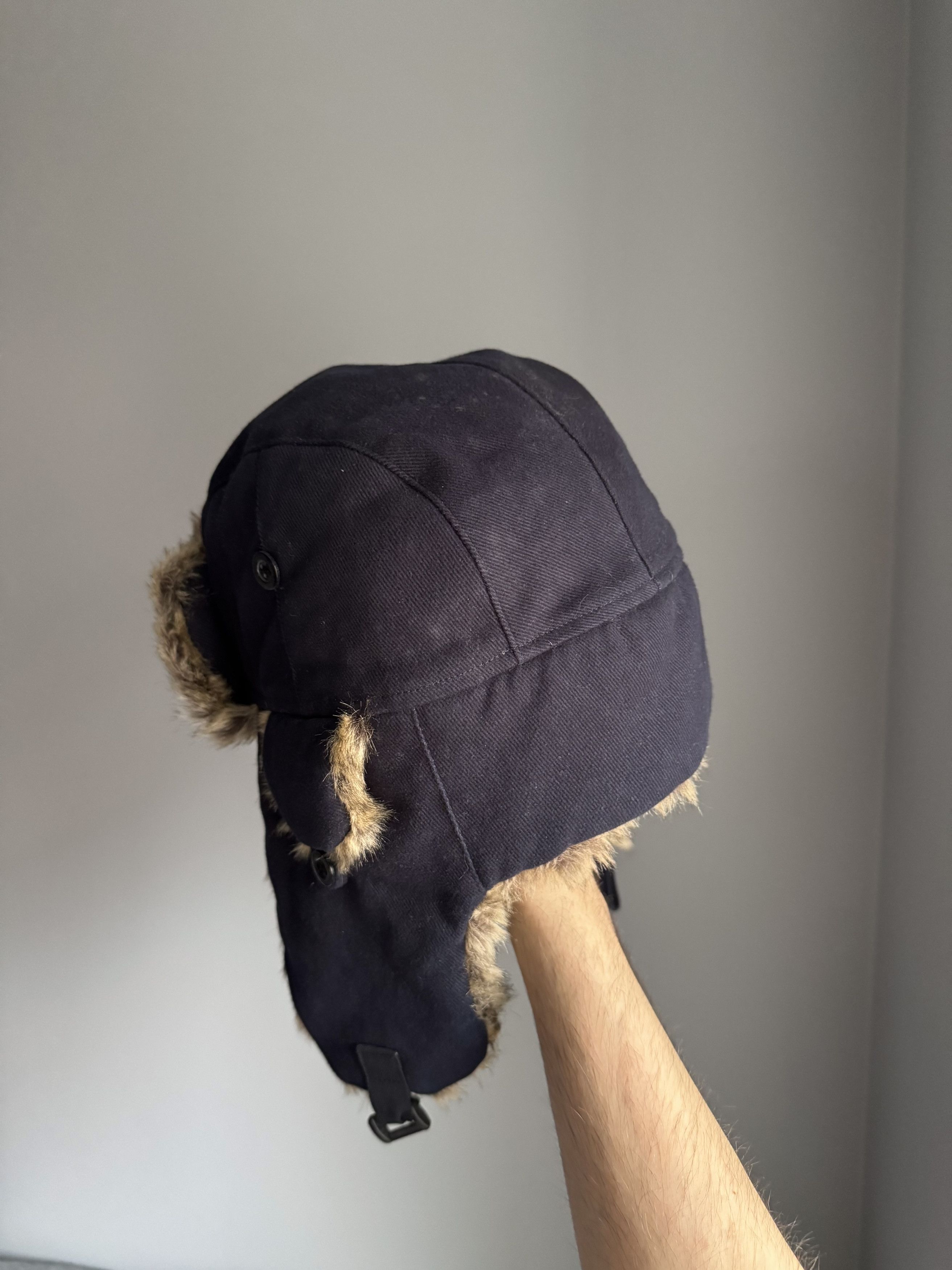 Vintage Vintage Crazy Y2K Mohair Fuzzy Trapper Hat Ushanka Huge Size ONE SIZE - 3 Thumbnail