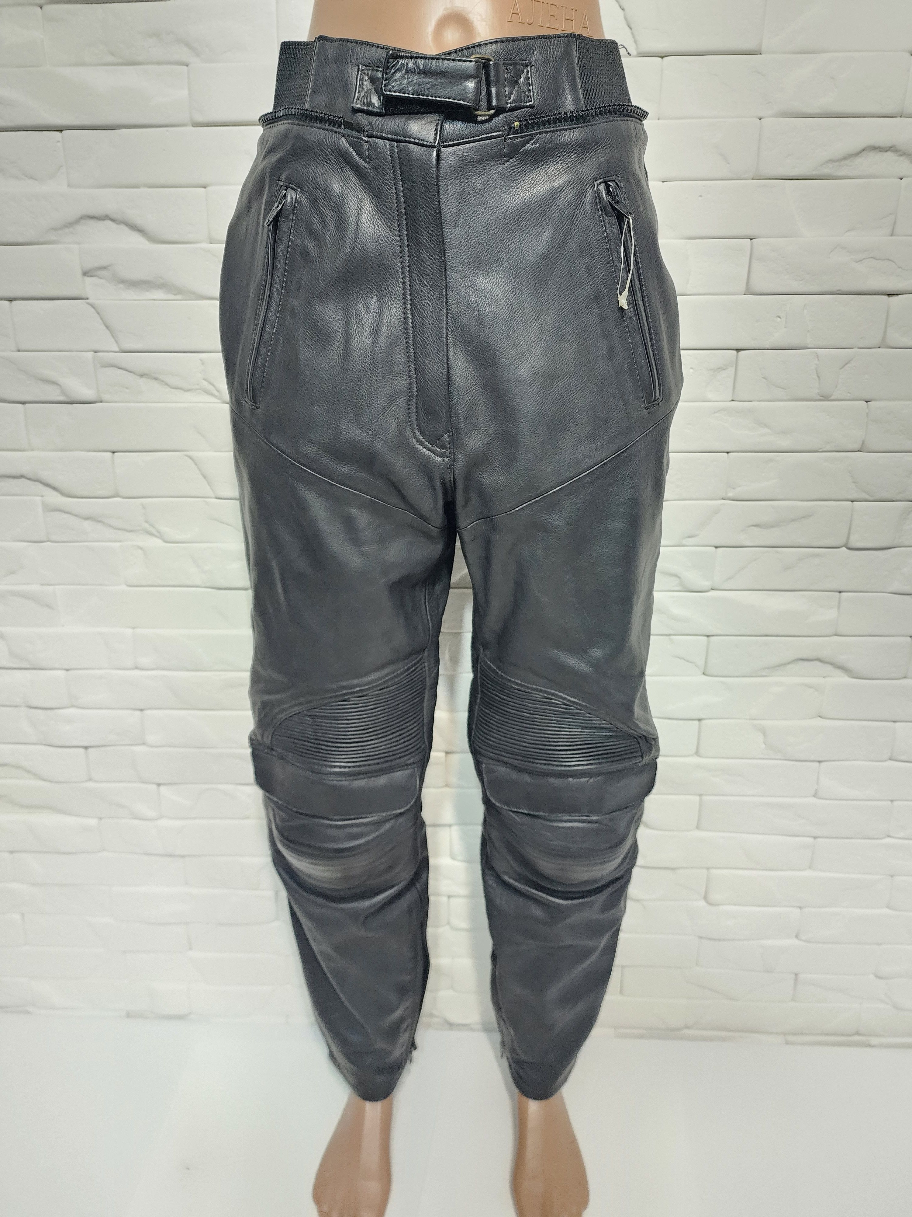 Black Leather Biker Pants: Women's Ride Style