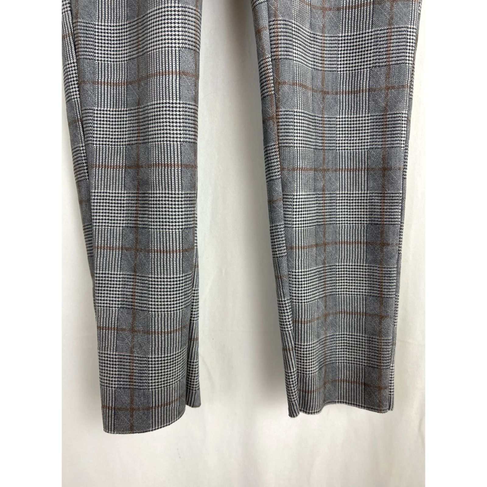 Zara Zara Pants Women S Gray Plaid Tartan Checkered Elastic High Stretch Trouser Style Dress Pants Size 28" / US 6 / IT 42 - 4 Thumbnail