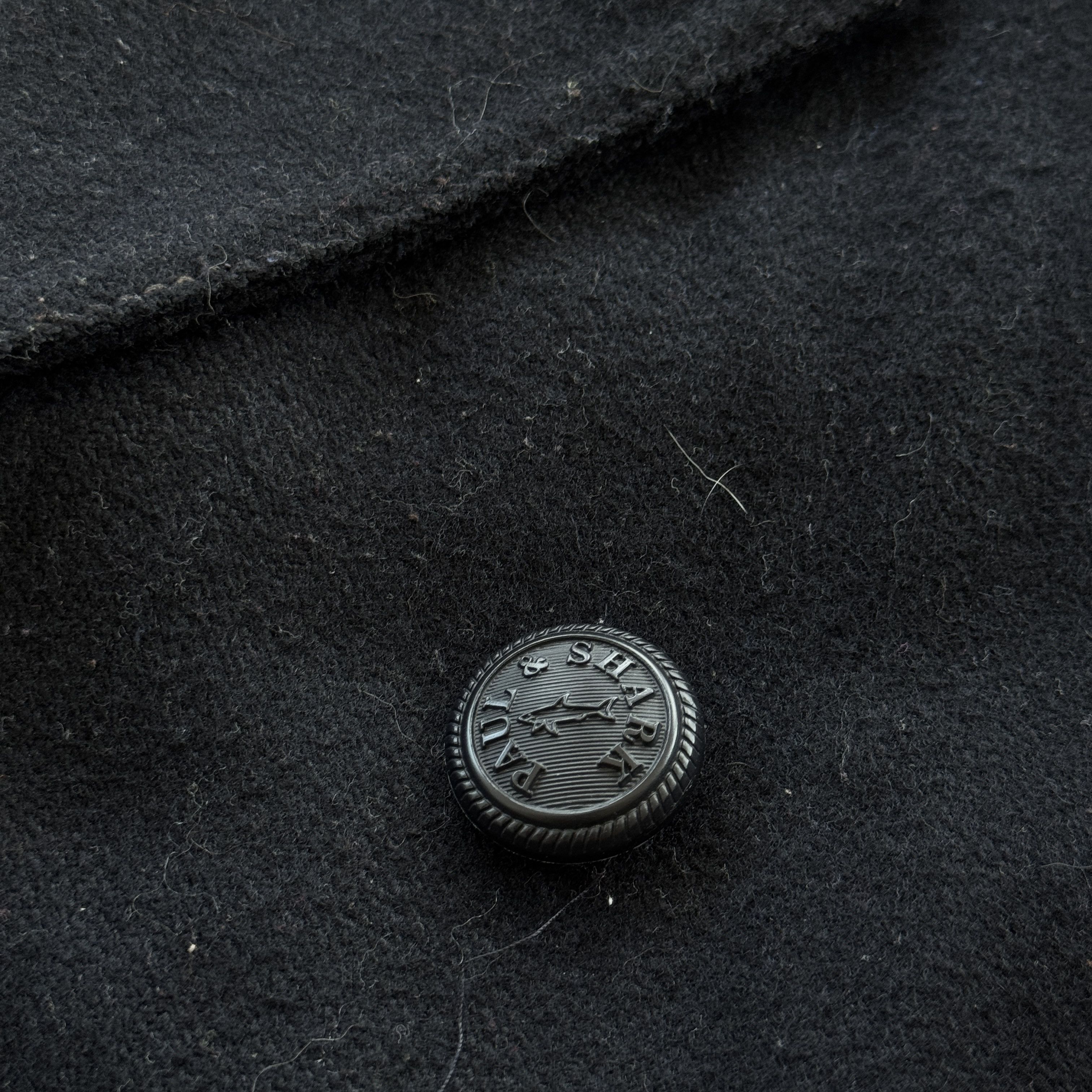 Paul & Shark Paul Shark Yachting Bretagne Wool Pea Coat Jacket Black Size US M / EU 48-50 / 2 - 5 Thumbnail