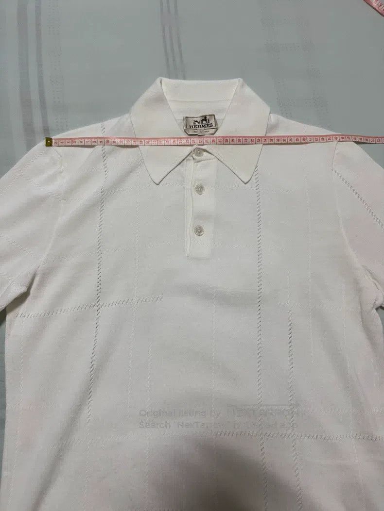 Hermes Hermes “Jeu de points sellier” knitted polo shirt. Size US L / EU 52-54 / 3 - 3 Thumbnail