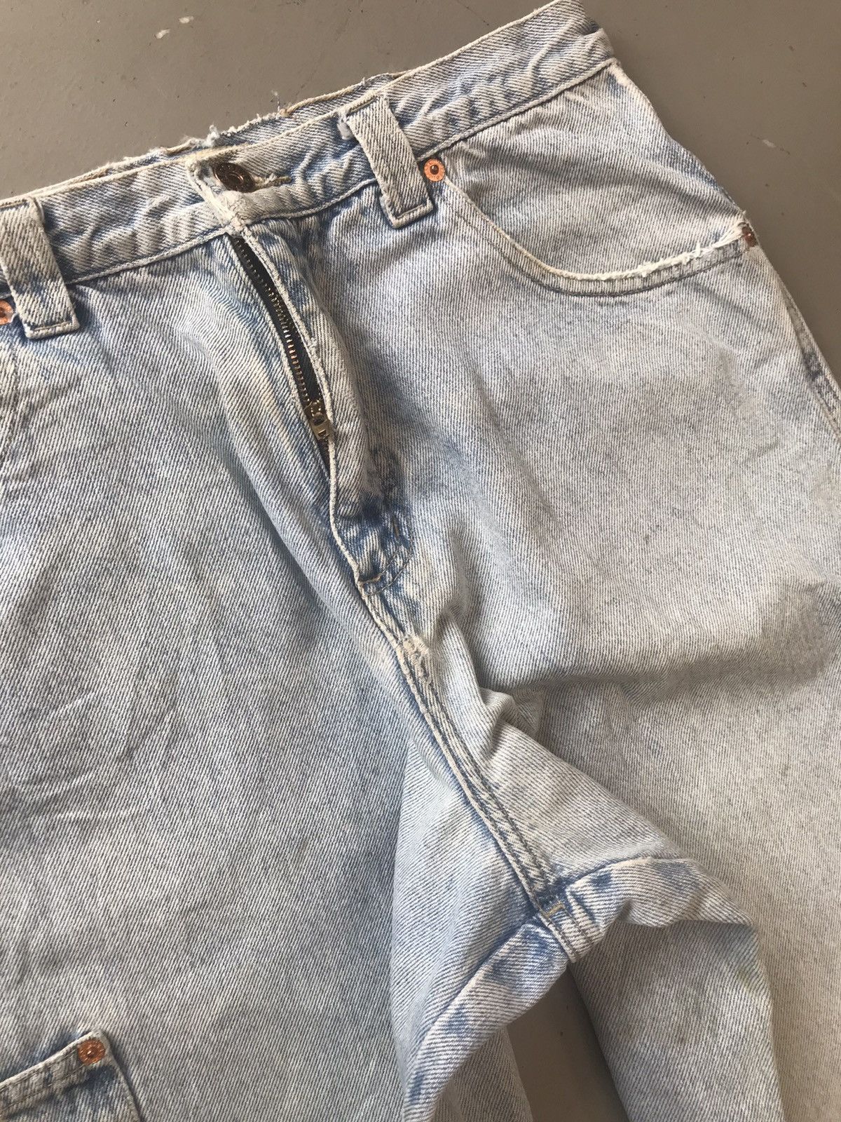 Guess × Vintage 90s Vintage guess jean baby blue carpenter denim Size US 32 / EU 48 - 7 Thumbnail