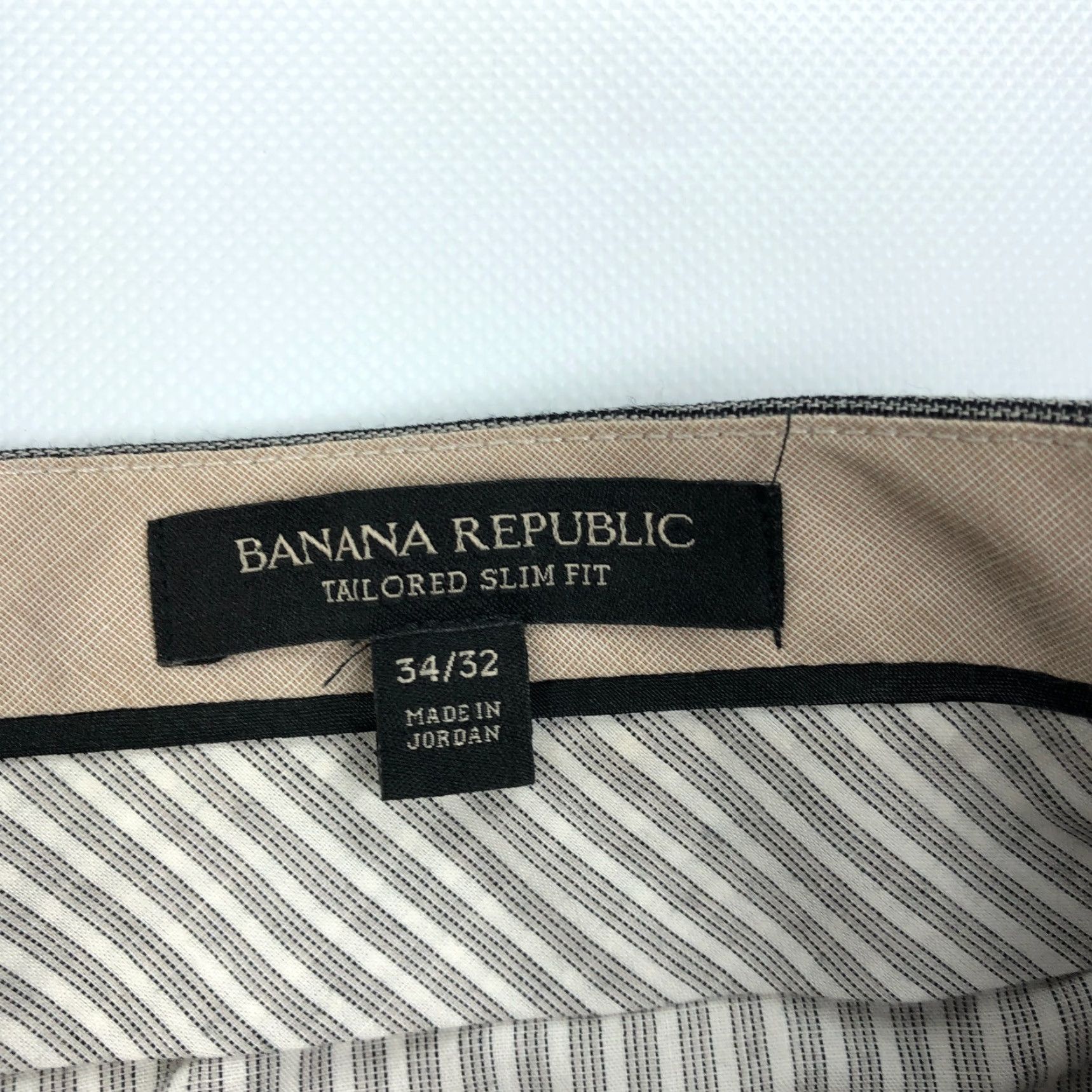 Banana Republic Banana Republic Pants Dress Pants Slim Fit 34x32 Gray Glen Plaid Wool Polyester Trousers Men Casual Formal Ivy League Vintage: No Size US 34 / EU 50 - 5 Thumbnail