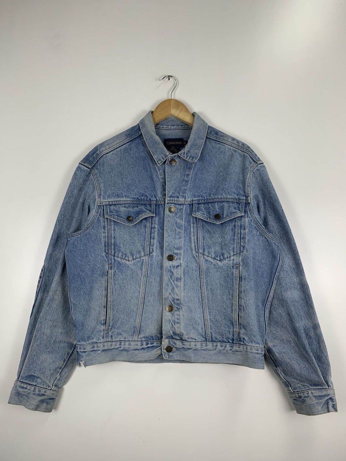 Calvin Klein × Vintage Vintage Calvin Klein Denim Jacket Size US S / EU 44-46 / 1 - 3 Thumbnail