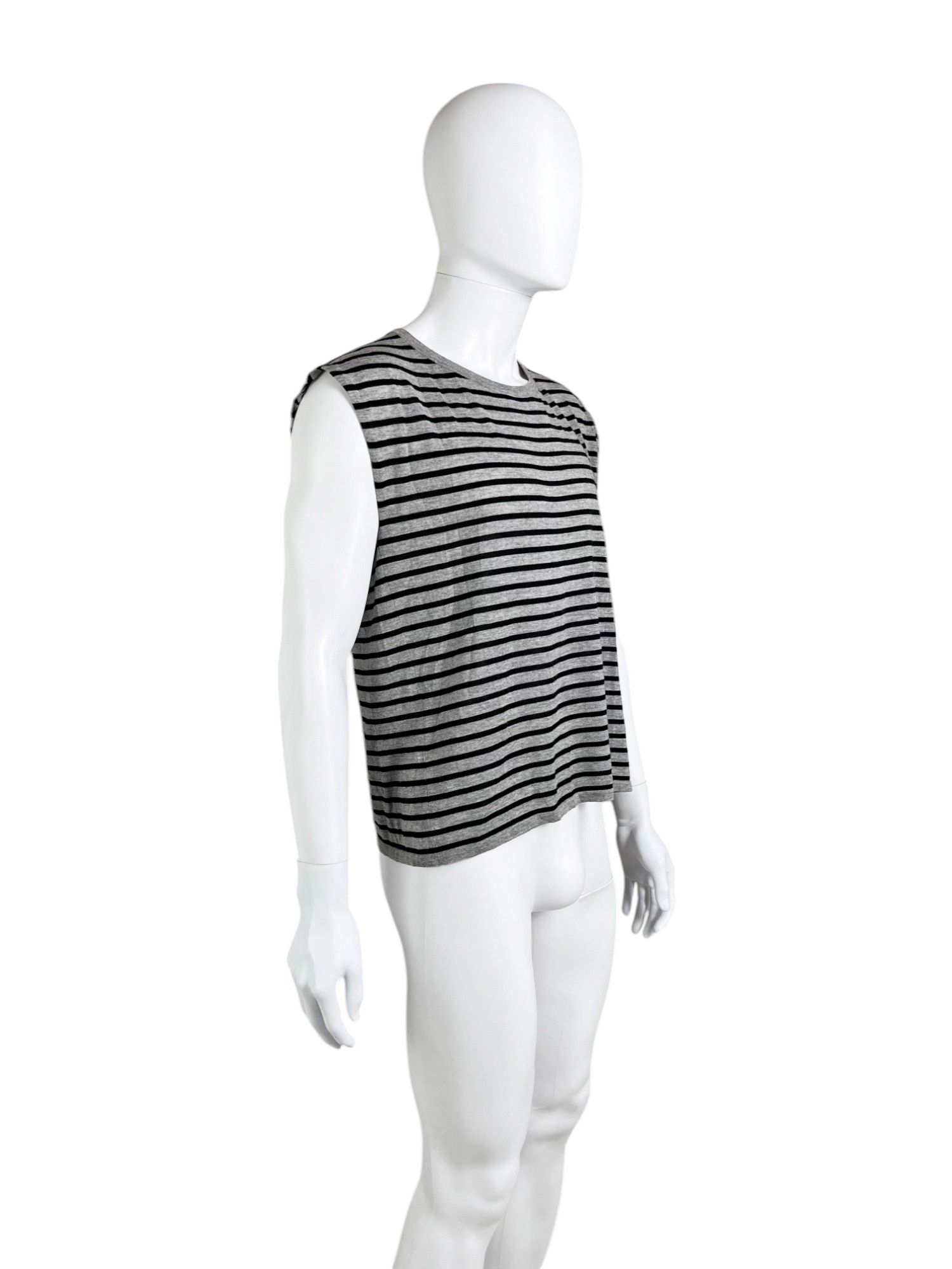 Saint Laurent Paris by Hedi Slimane S/S 2014 Sleeveles Striped Tank Top Size US M / EU 48-50 / 2 - 2 Thumbnail