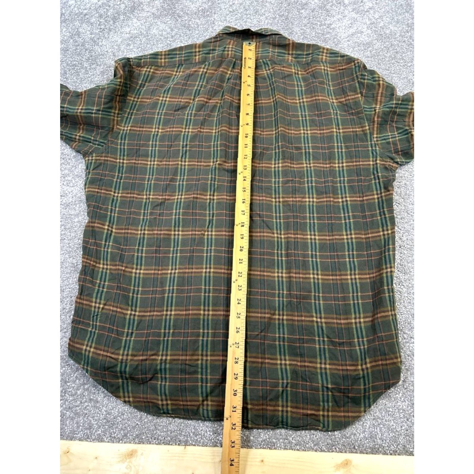 Polo Ralph Lauren VINTAGE Polo Ralph Lauren Shirt Mens L Green Plaid Button-Up Size US L / EU 52-54 / 3 - 7 Thumbnail