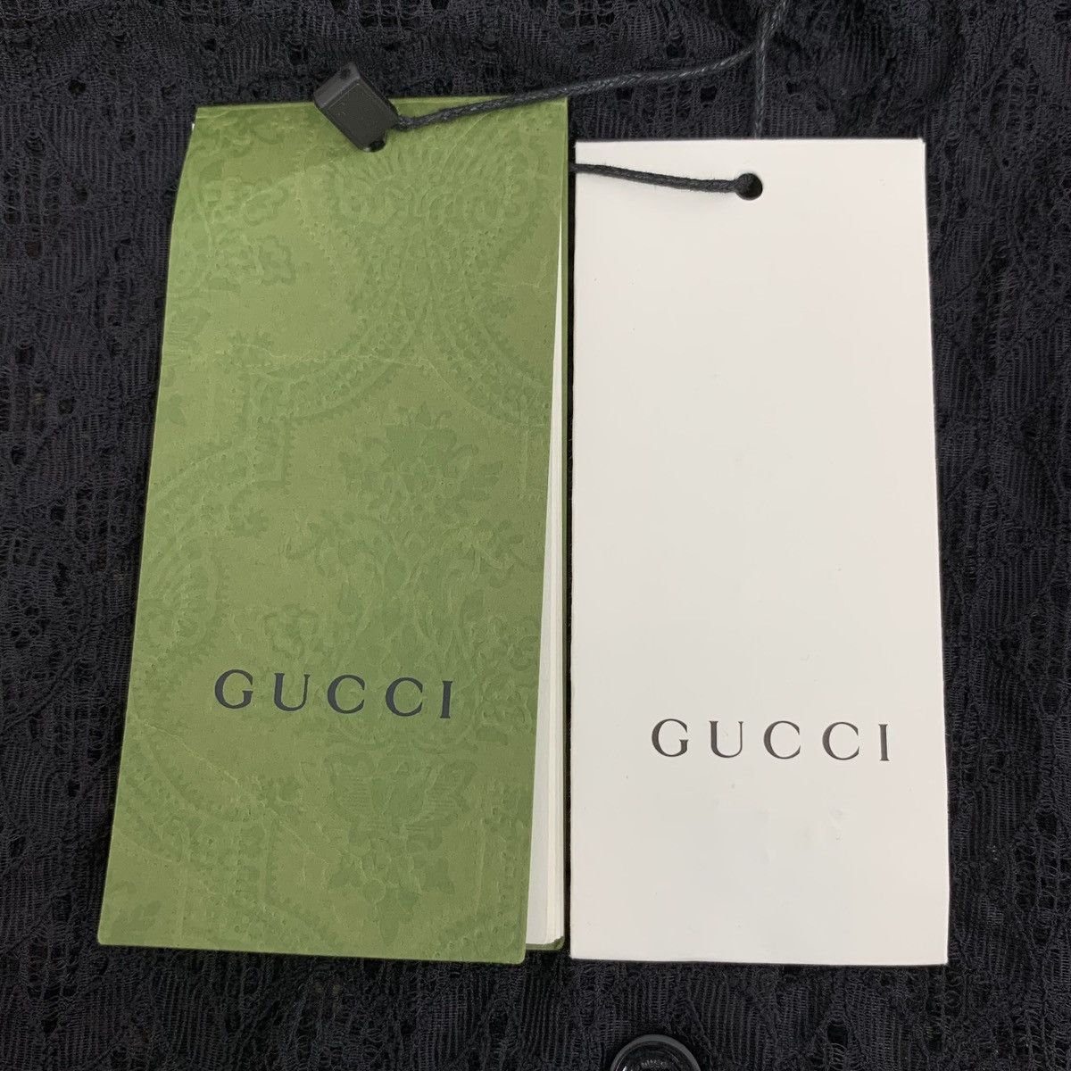Gucci Gucci Hollow-out Floral Lace Trim Long Sleeve Shirt K26WX Size L / US 10 / IT 46 - 6 Thumbnail