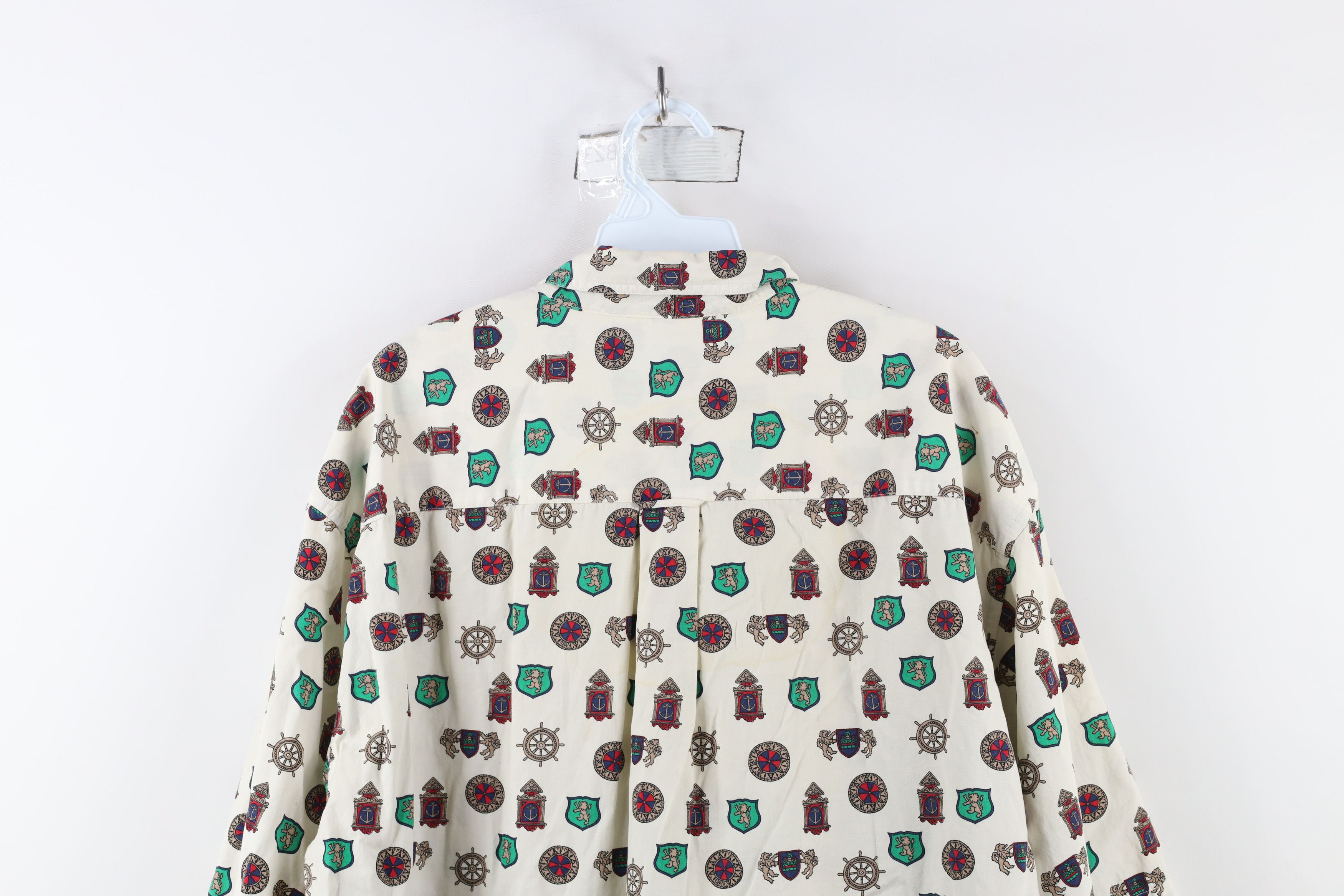 Vintage Vintage 90s Streetwear All Over Print Button Down Shirt Size US XL / EU 56 / 4 - 13 Thumbnail