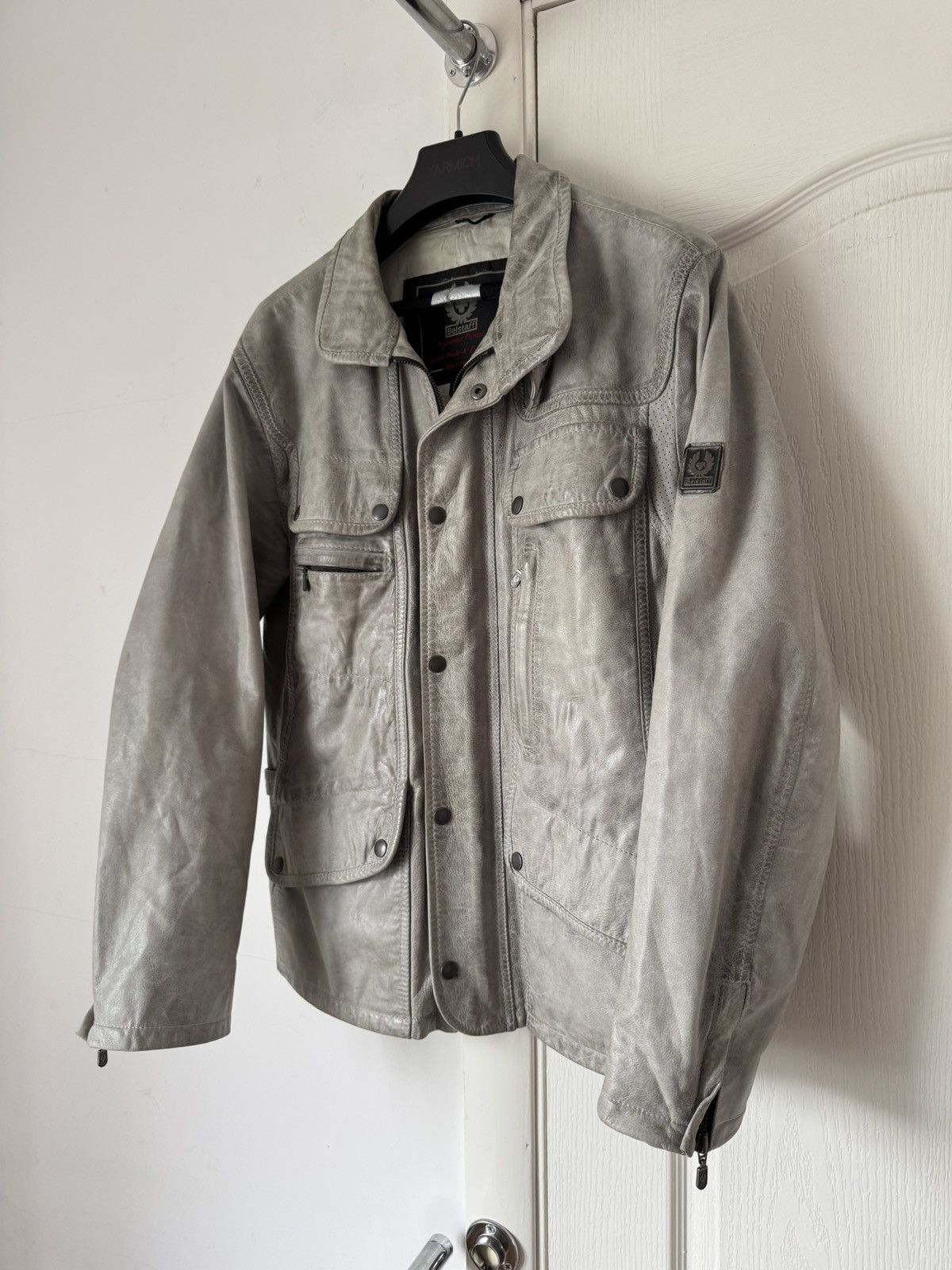 Belstaff Vintage Belstaff Silver Maple Leather Biker Jacket Harley Size US M / EU 48-50 / 2 - 9 Thumbnail