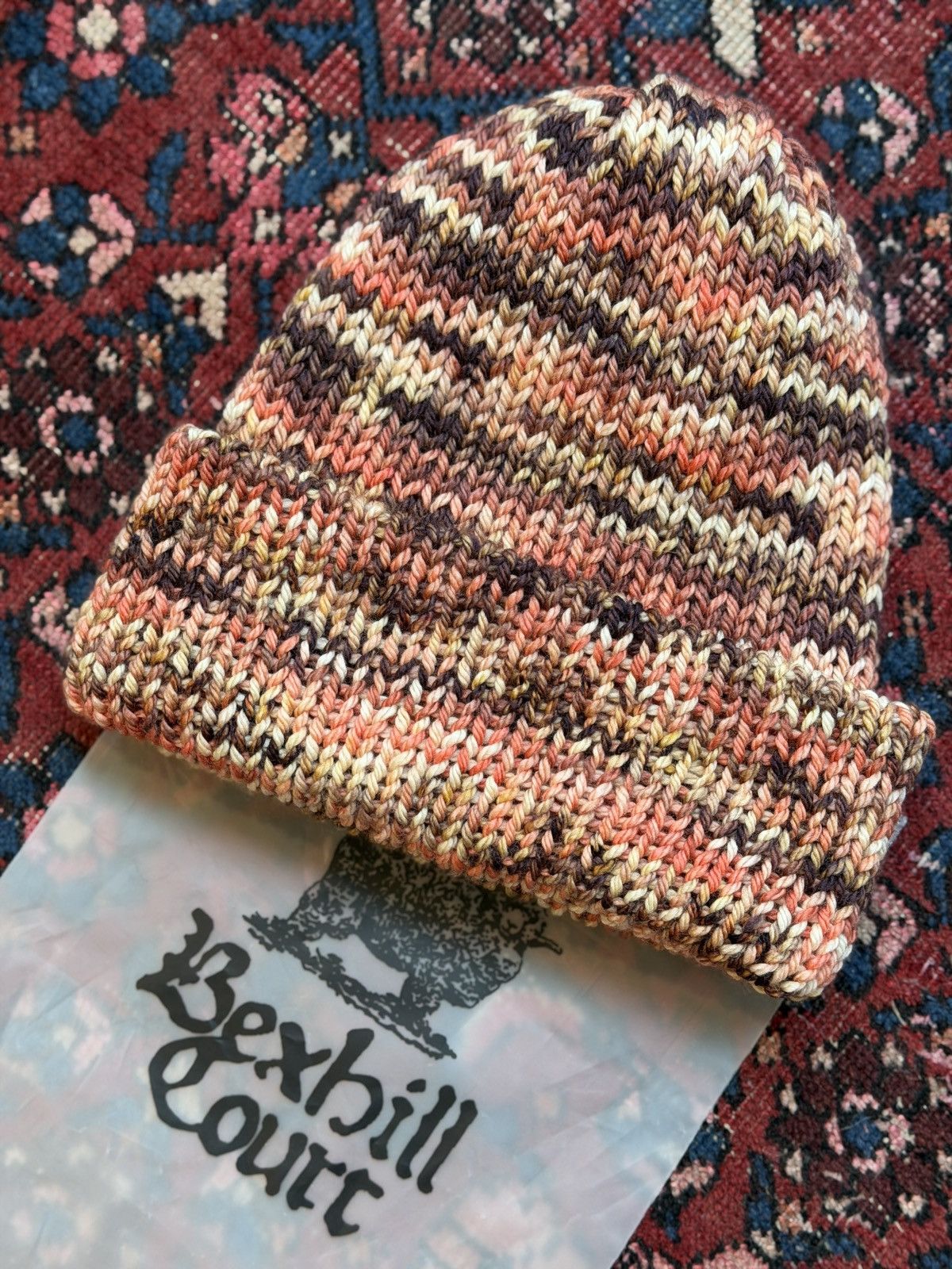 Handmade Bexhill Court Scrap Wool Beanie - Utah Size ONE SIZE - 1 Thumbnail