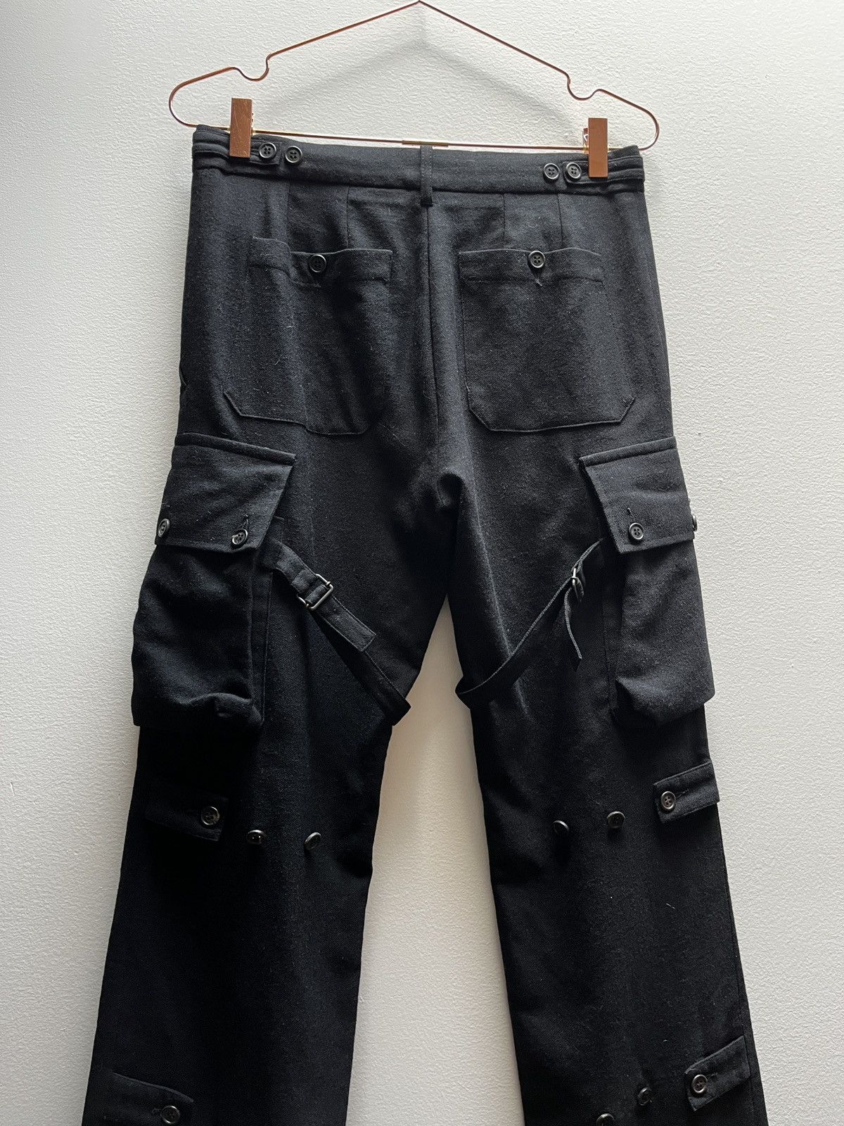 Ann Demeulemeester Ann Demeulemeester FW02 Bondage Cargo Wool Pants Size US 30 / EU 46 - 13 Thumbnail