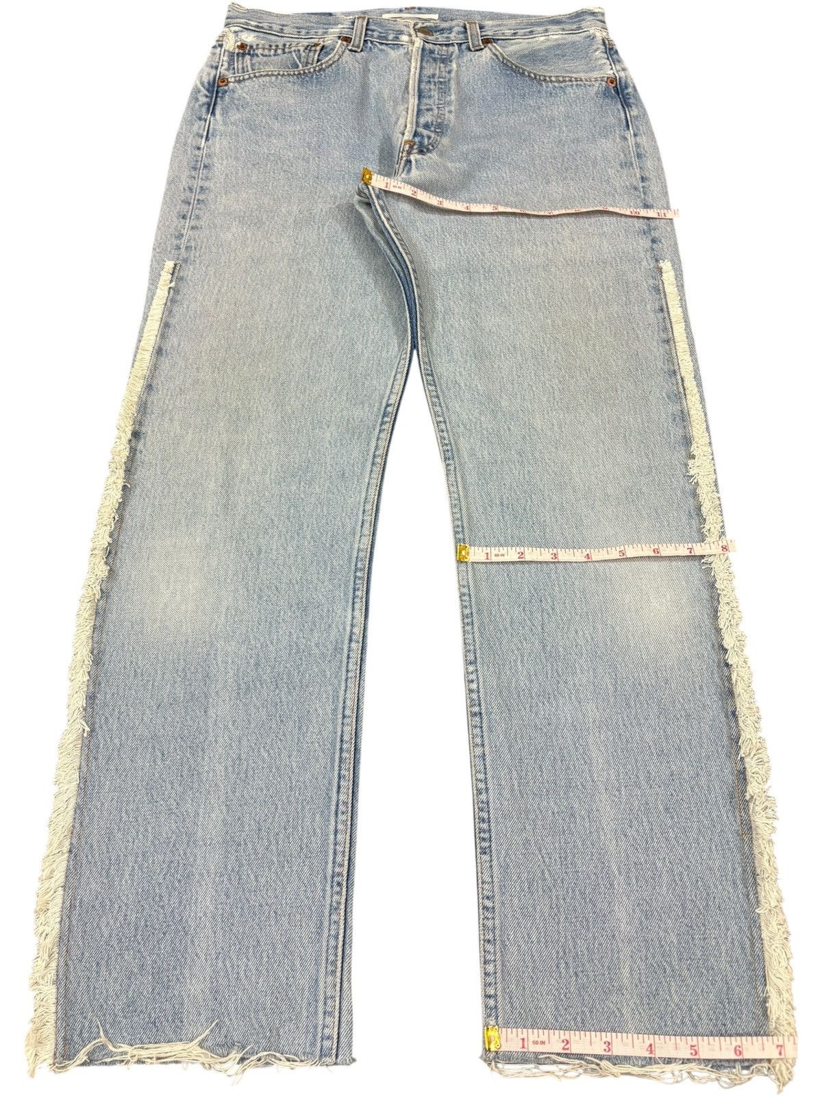 Levi's Vintage 90s Levis 501 Light Wash Distressed Jeans Size US 31 - 13 Thumbnail