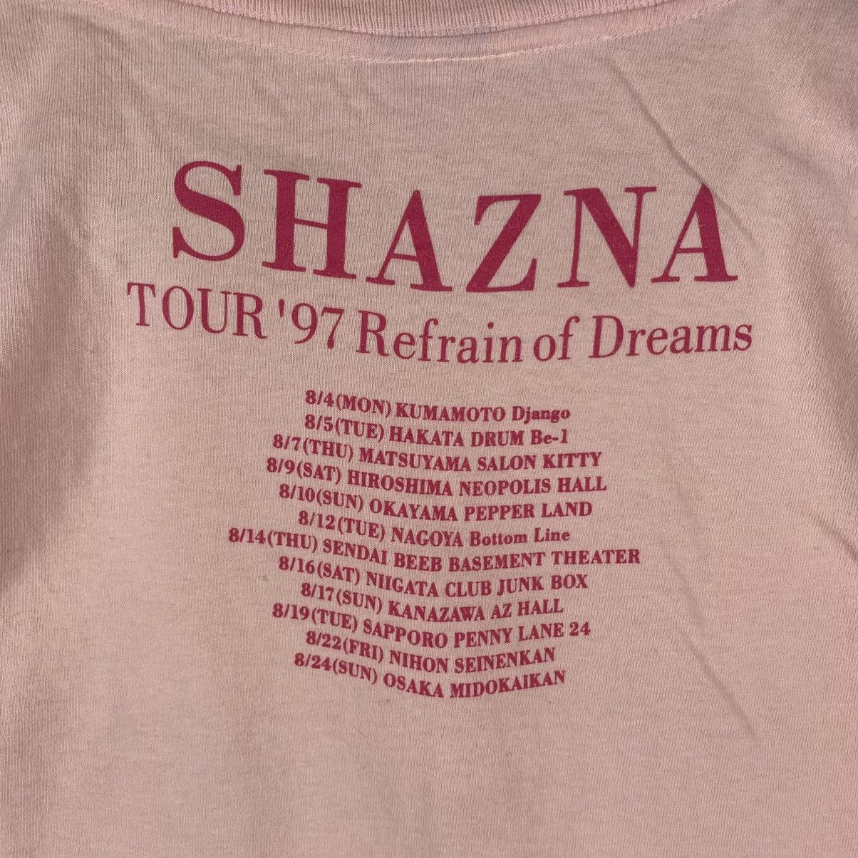 Band Tees Vintage SHAZNA Last Indies Tour Refrain Of Dream Tee Shirt Size M / US 6-8 / IT 42-44 - 6 Thumbnail