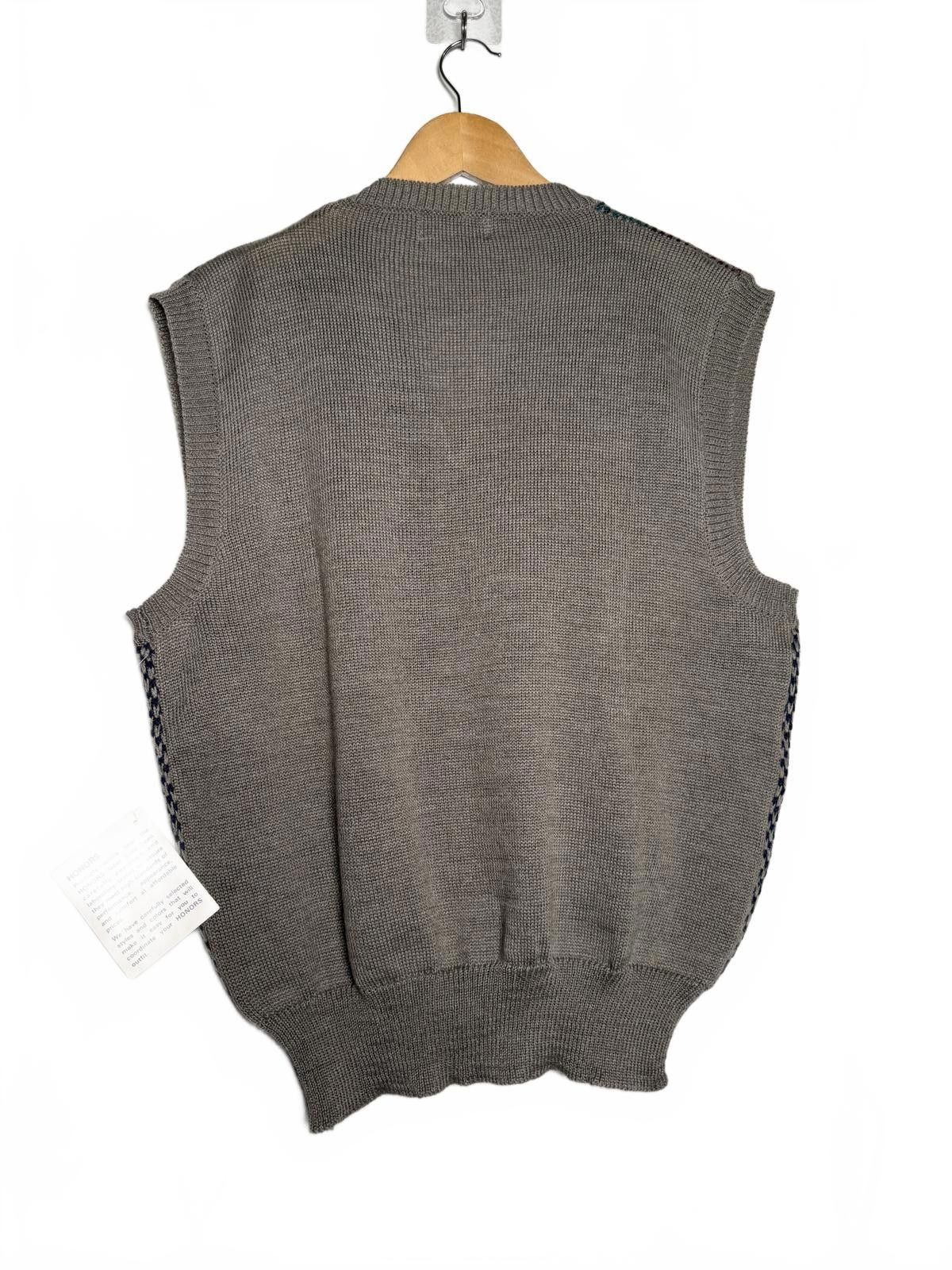 Honor the Gift Vintage NWT Gray Honors Men's V-Neck Sweater Vest Size US XL / EU 56 / 4 - 2 Thumbnail