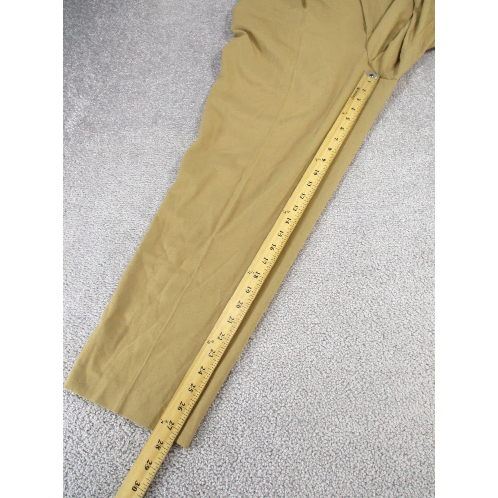 Zara Zara Dress Pants Womens Large Khaki Belted Taper Leg Size 36" / US 14 / IT 50 - 5 Thumbnail