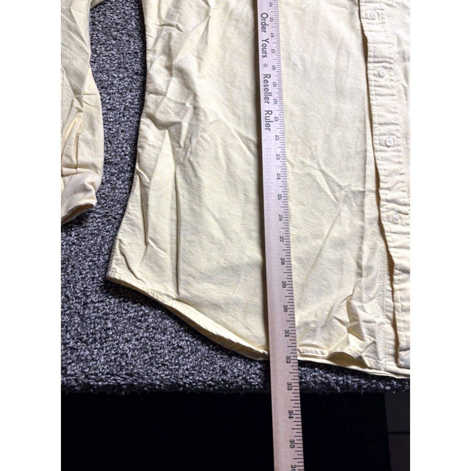 Polo Ralph Lauren Polo Ralph Lauren The Iconic Oxford Shirt Button Up Mens XL Solid Yellow Preppy Shirt Size US XL / EU 56 / 4 - 7 Thumbnail