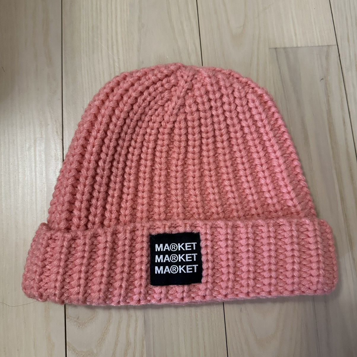 Market Urban Outfitters Market X Smiley Pink Cuffed Beanie NWOT Size ONE SIZE - 2 Thumbnail