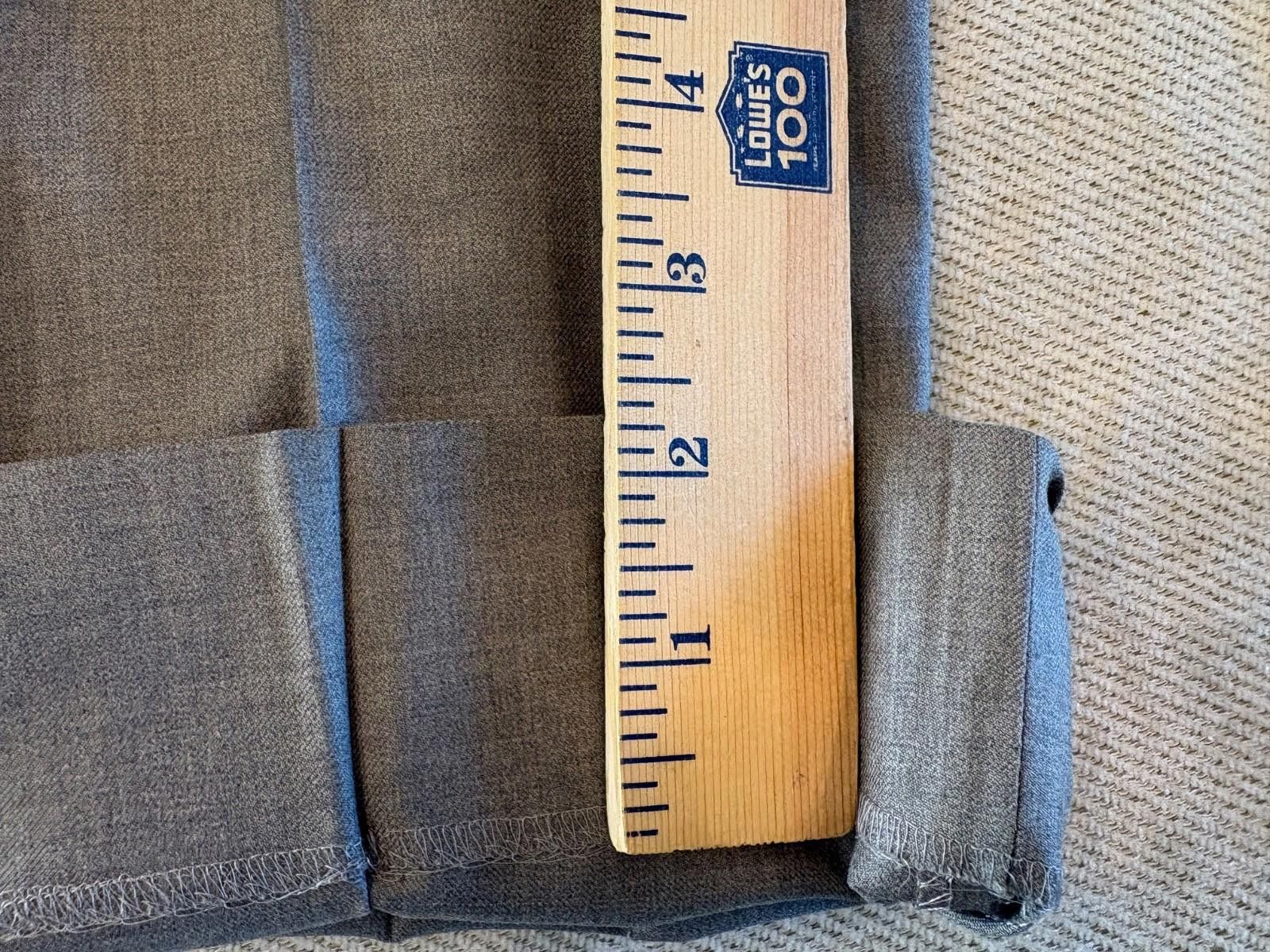 Zanella Zanella Platinum Trousers 36 Gray Loro Piana 150s Wool Italy Size US 36 / EU 52 - 7 Thumbnail